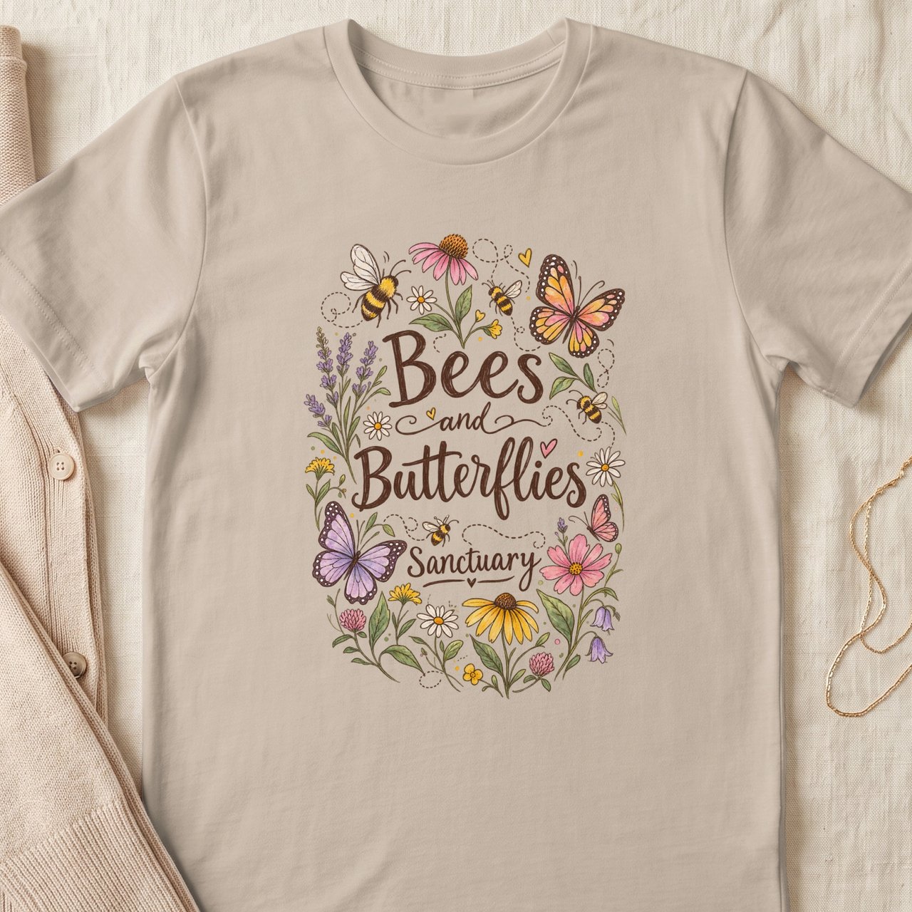 Bees and Butterflies Sanctuary Tee