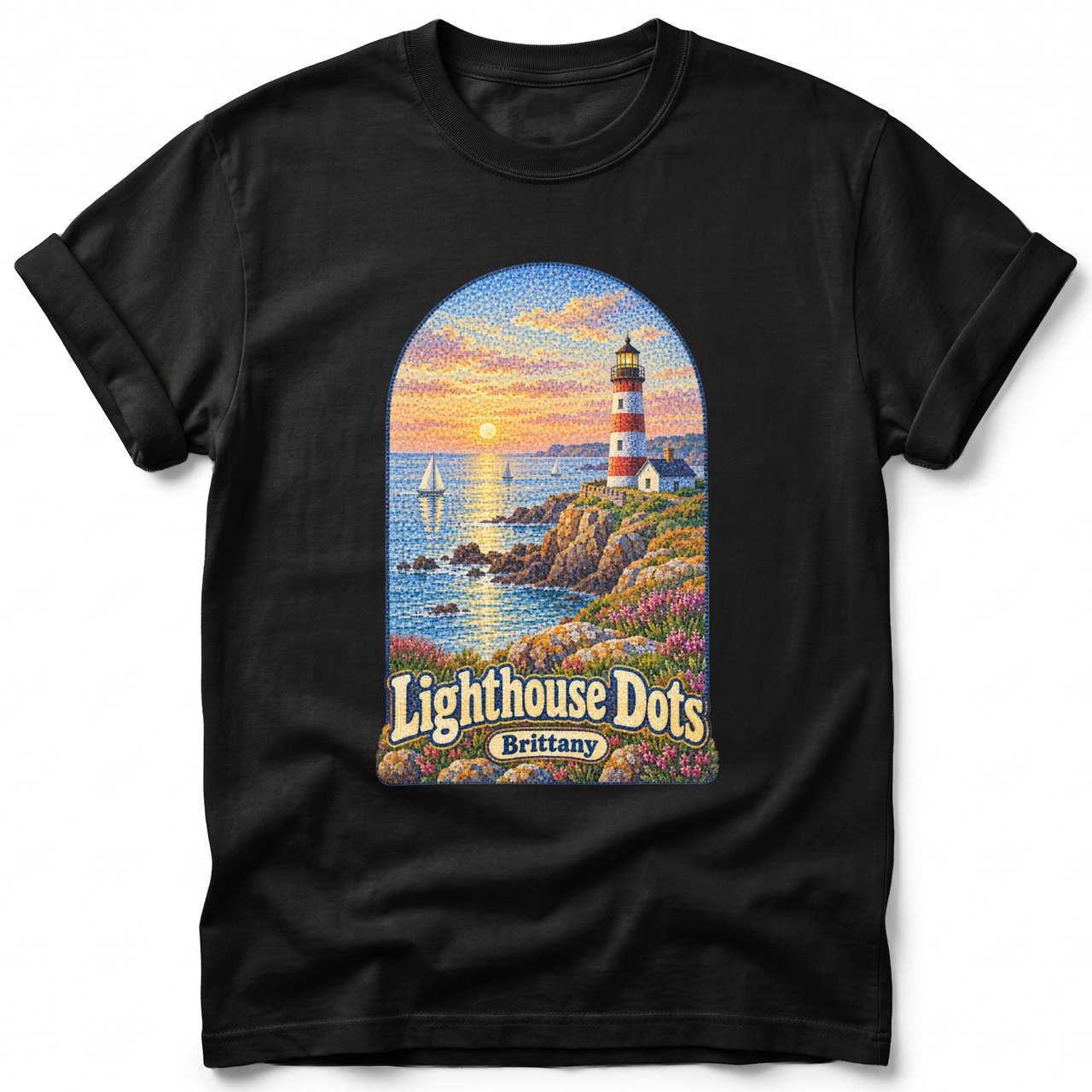 Lighthouse Dots ~ Comfort Colors Premium Tee
