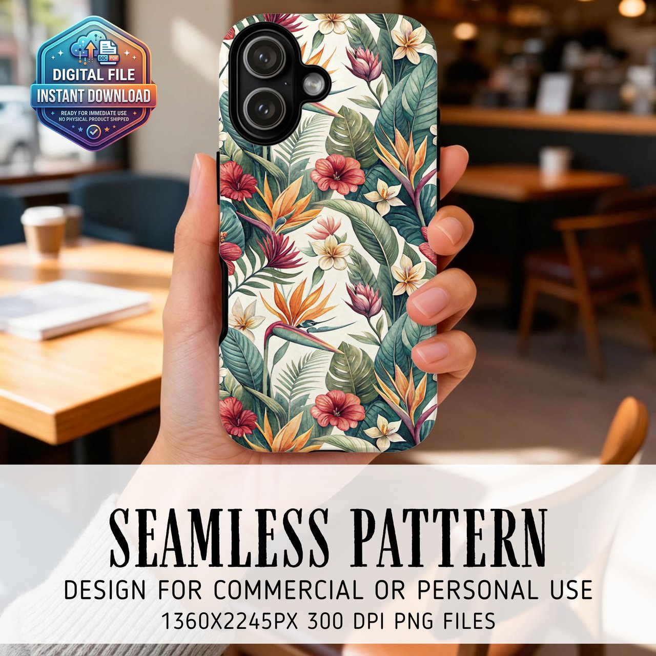 Tropical Botanical Digital Print