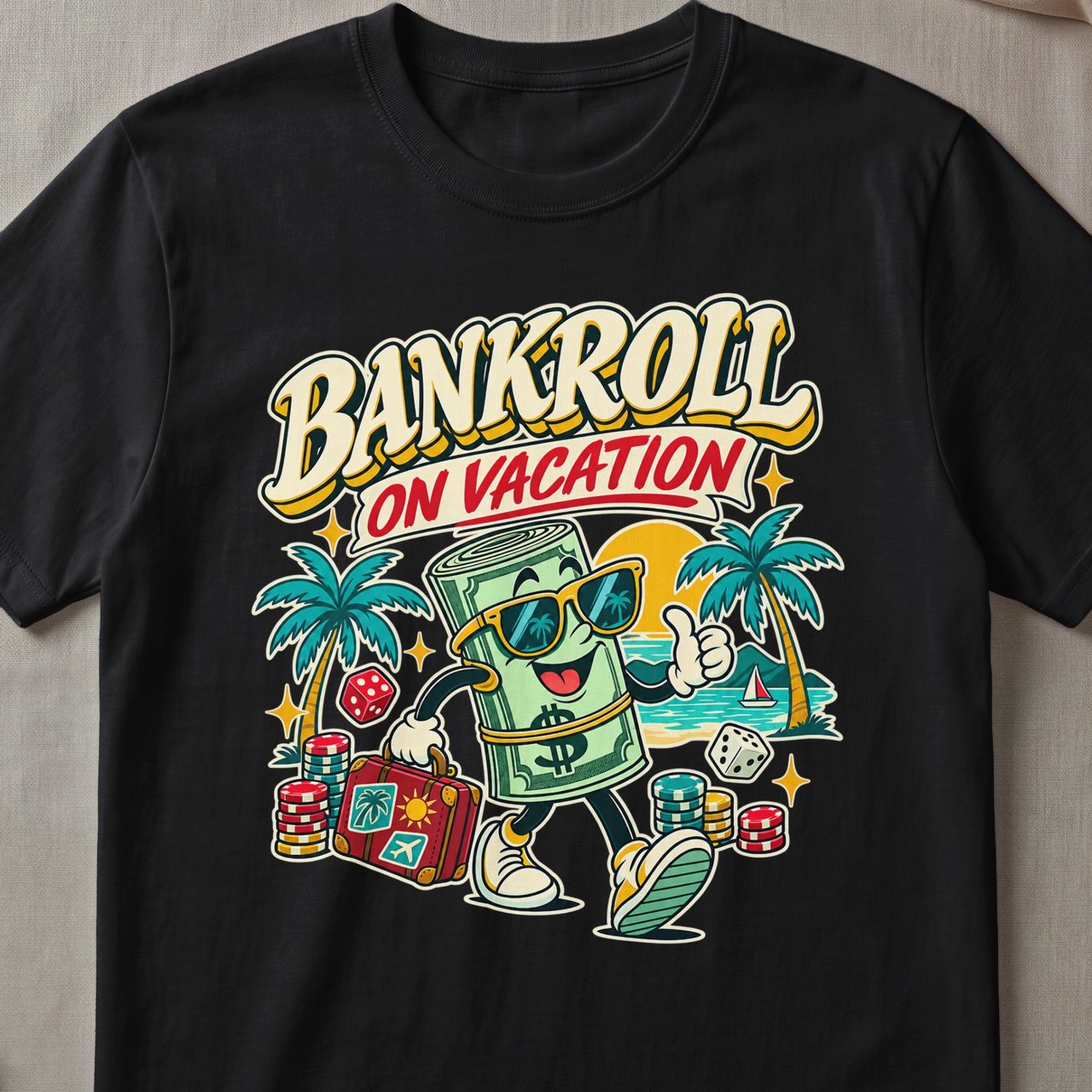 Bankroll On Vacation Graphic T-Shirt