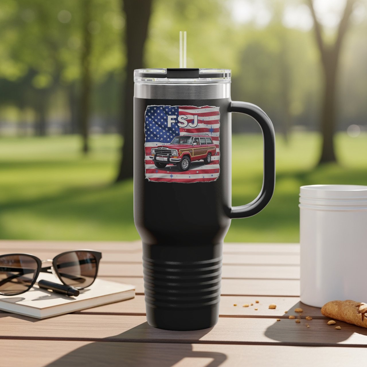 Grand Wagoneer Tumbler, American Flag, The Waggy, Car Lover Gift, Cars at Petralla Shop