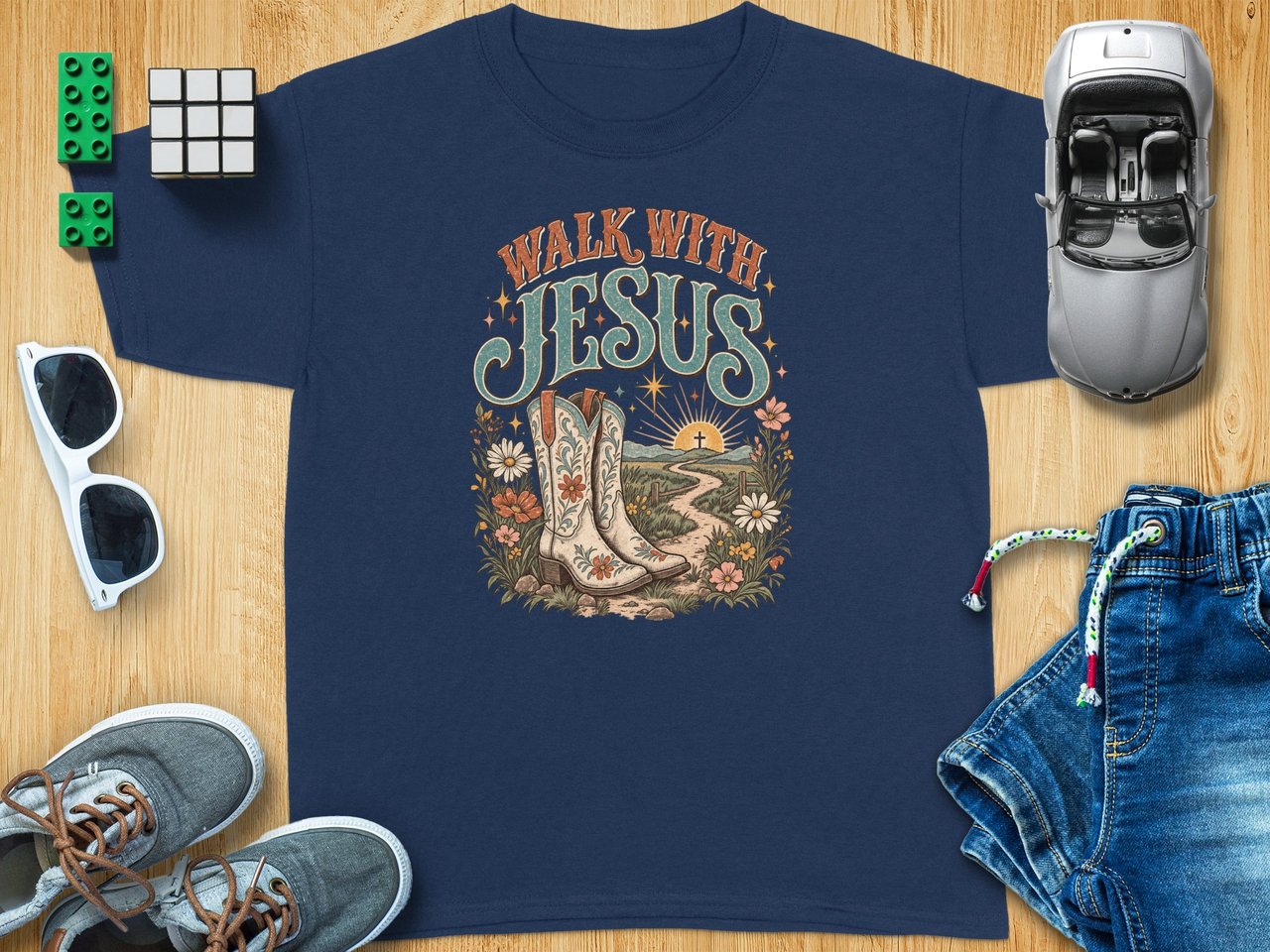 Walk With Jesus Western Youth Tee