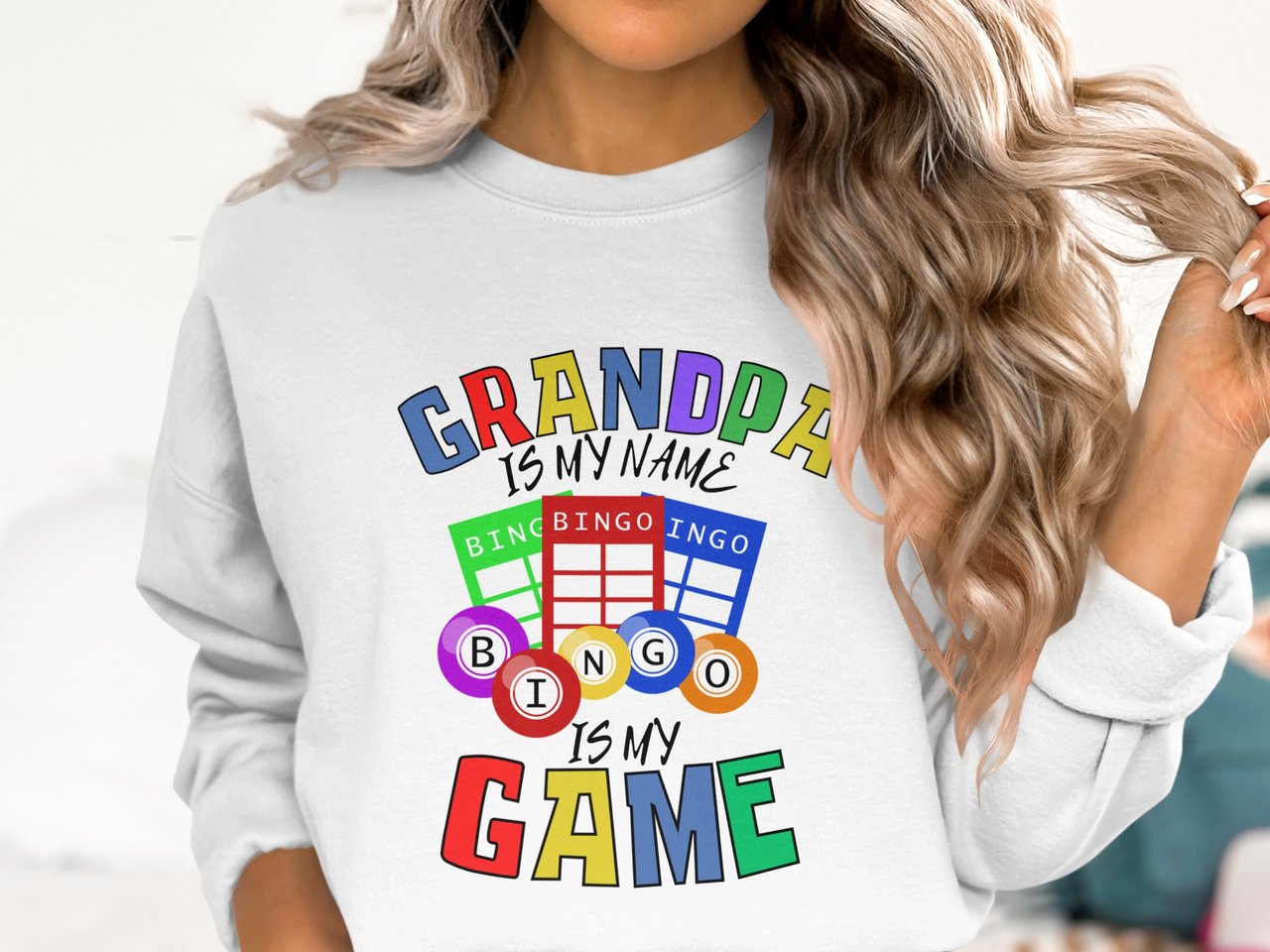 Grandpa's Game Day Bingo Sweatshirt