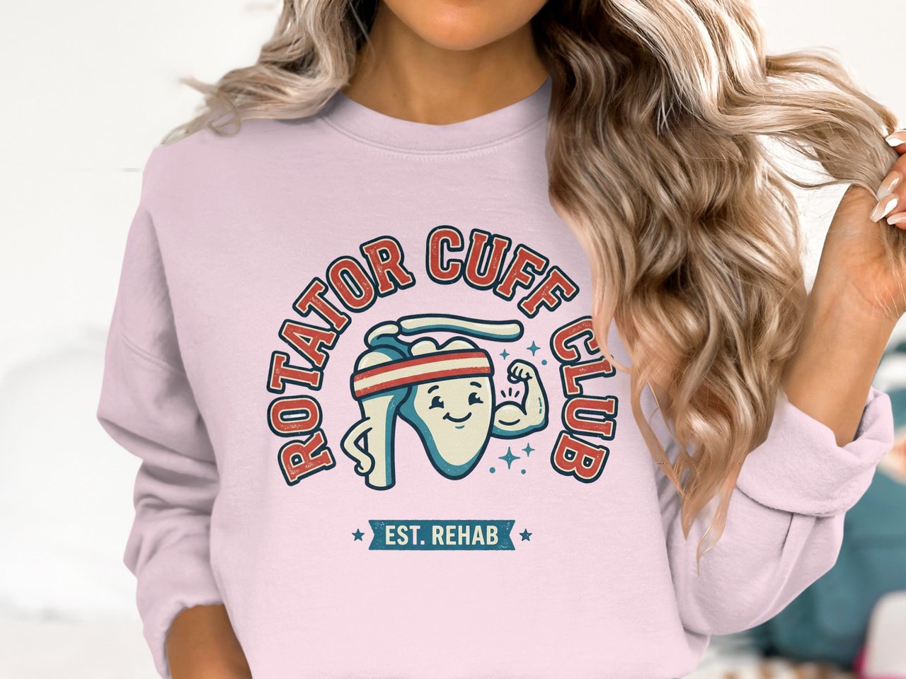 Rotator Cuff Club T-Shirt: Est. Rehab, Physical Therapy, Strong Shoulder Recovery Design