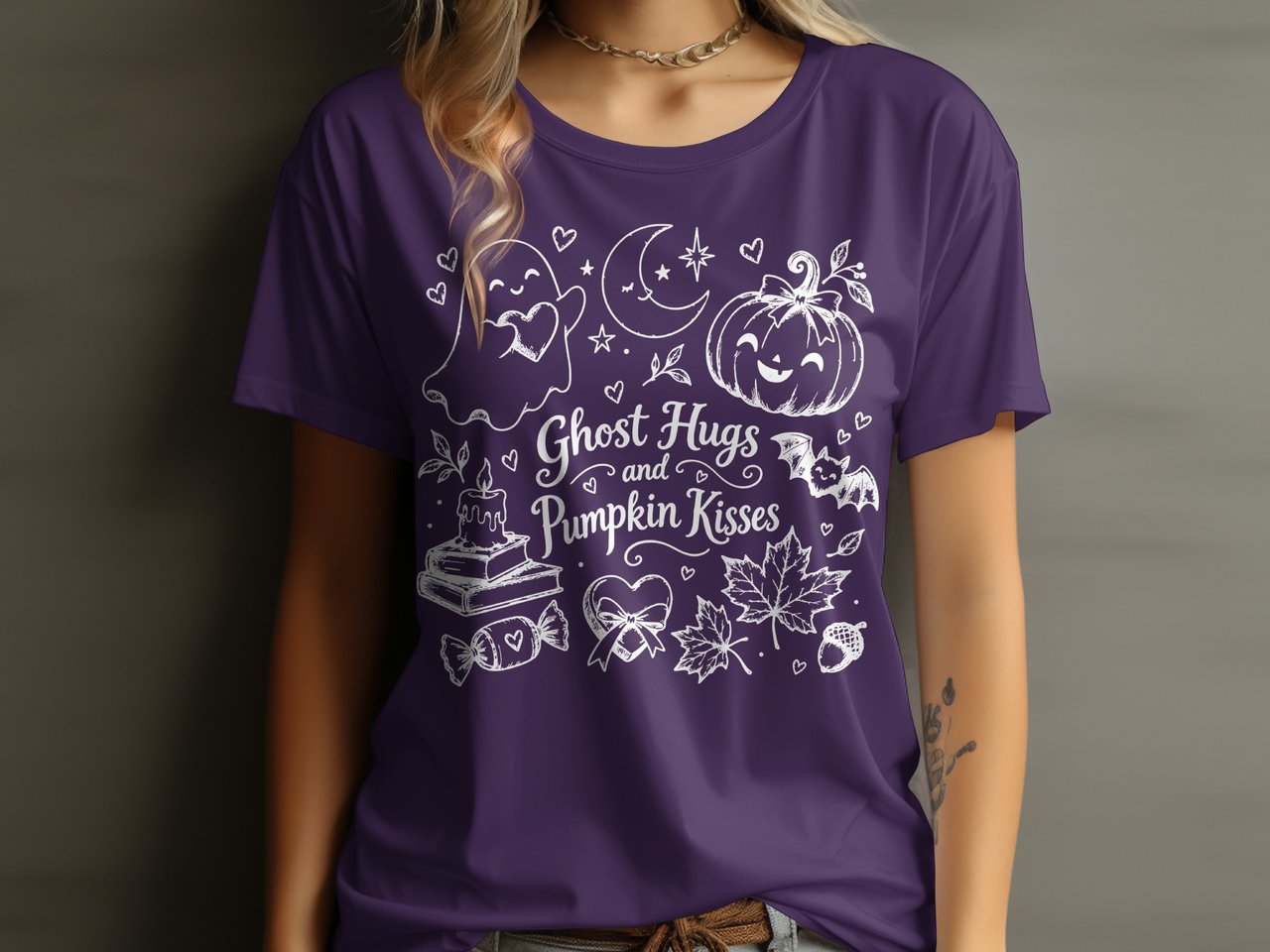 Ghost Hugs and Pumpkin Kisses Tee