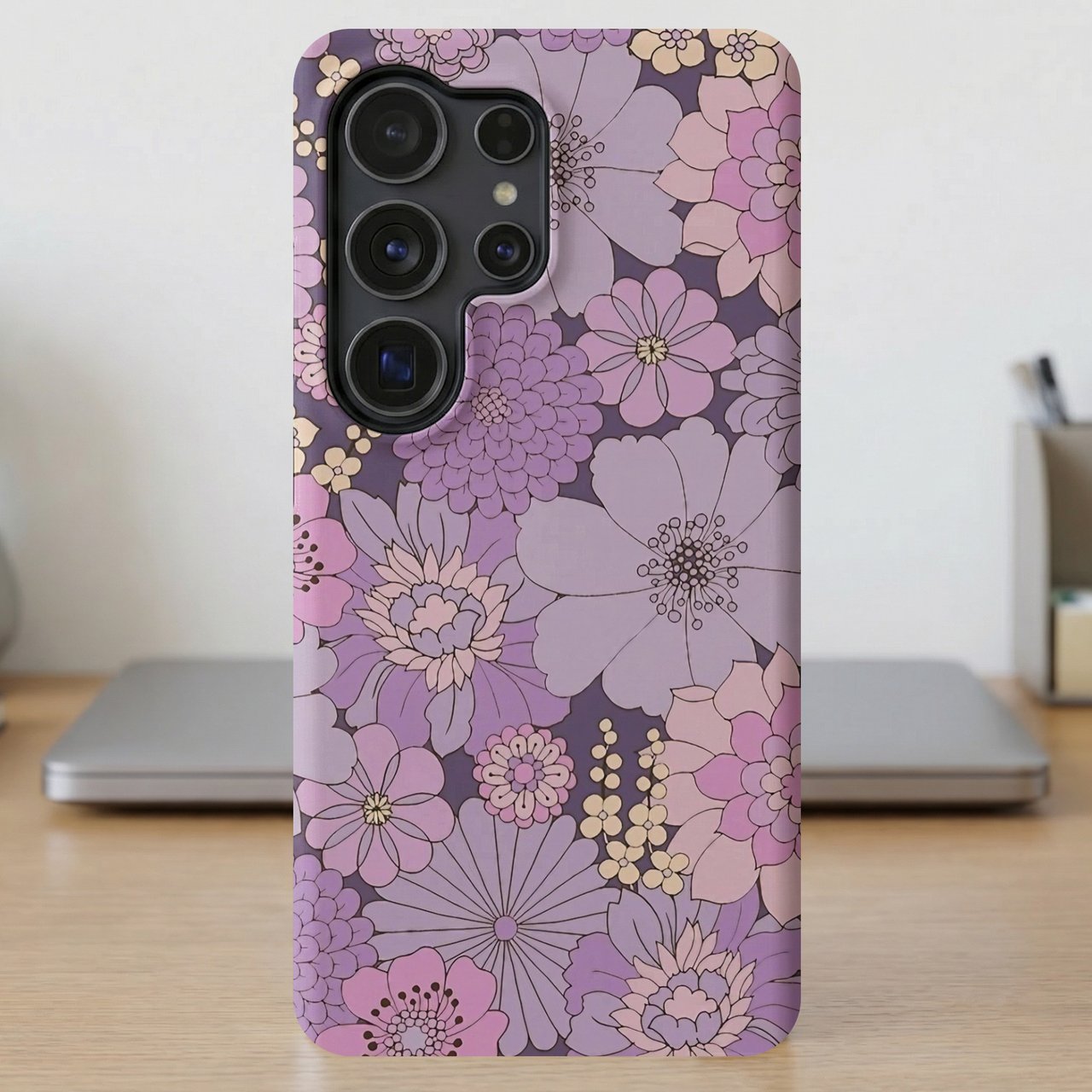 Vintage Lilac Floral MagSafe® Phone Case