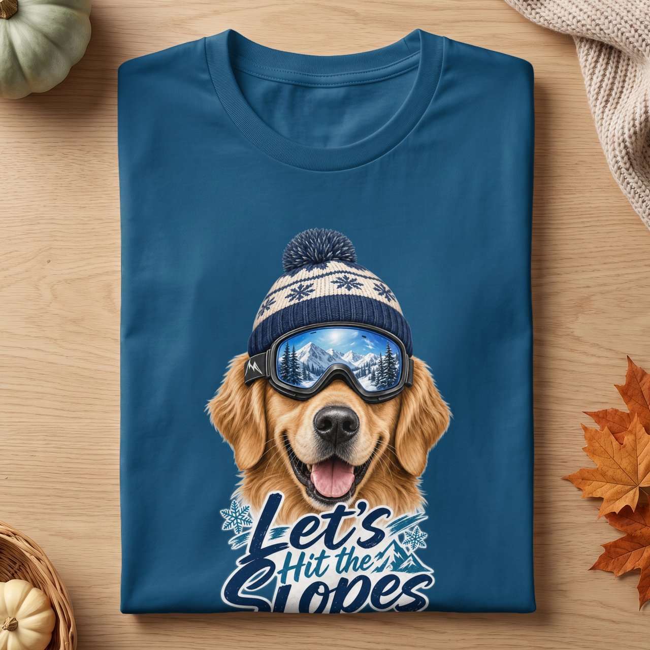 Let's Hit the Slopes Dog Tee