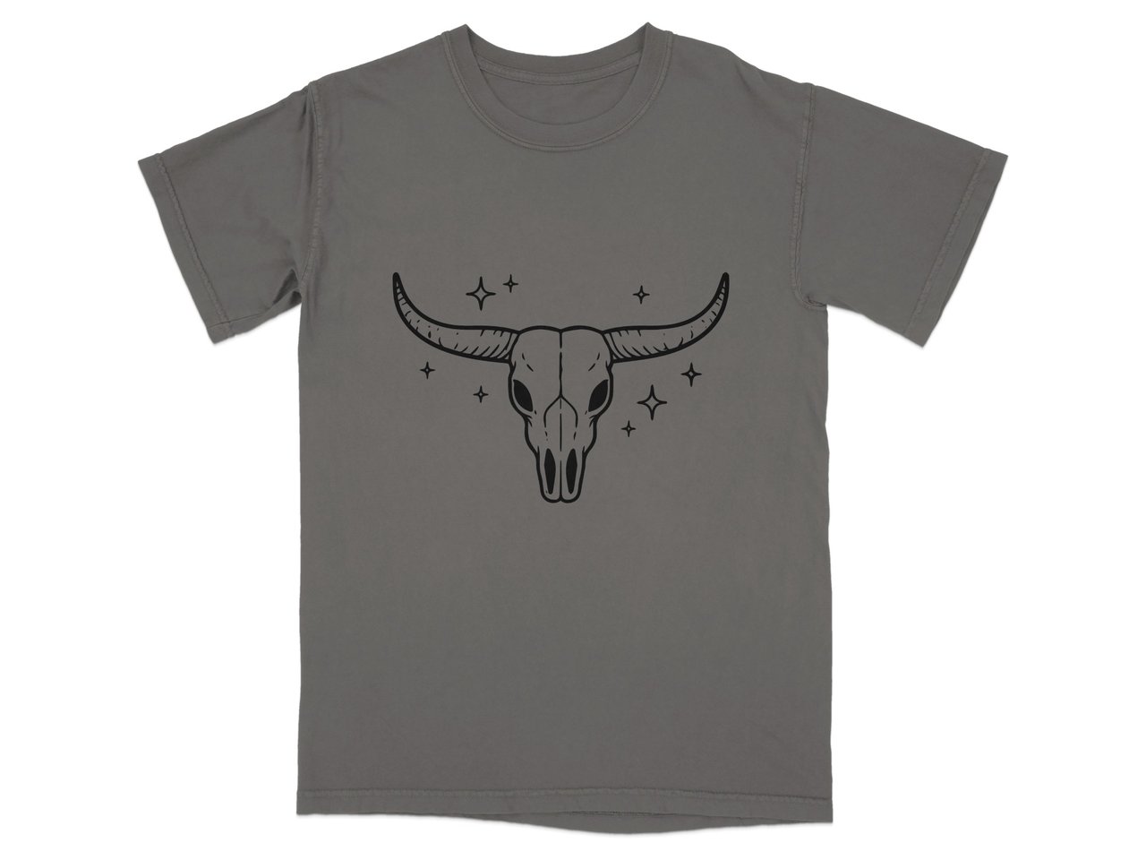 Mystic Steer Skull & Stars T-Shirt