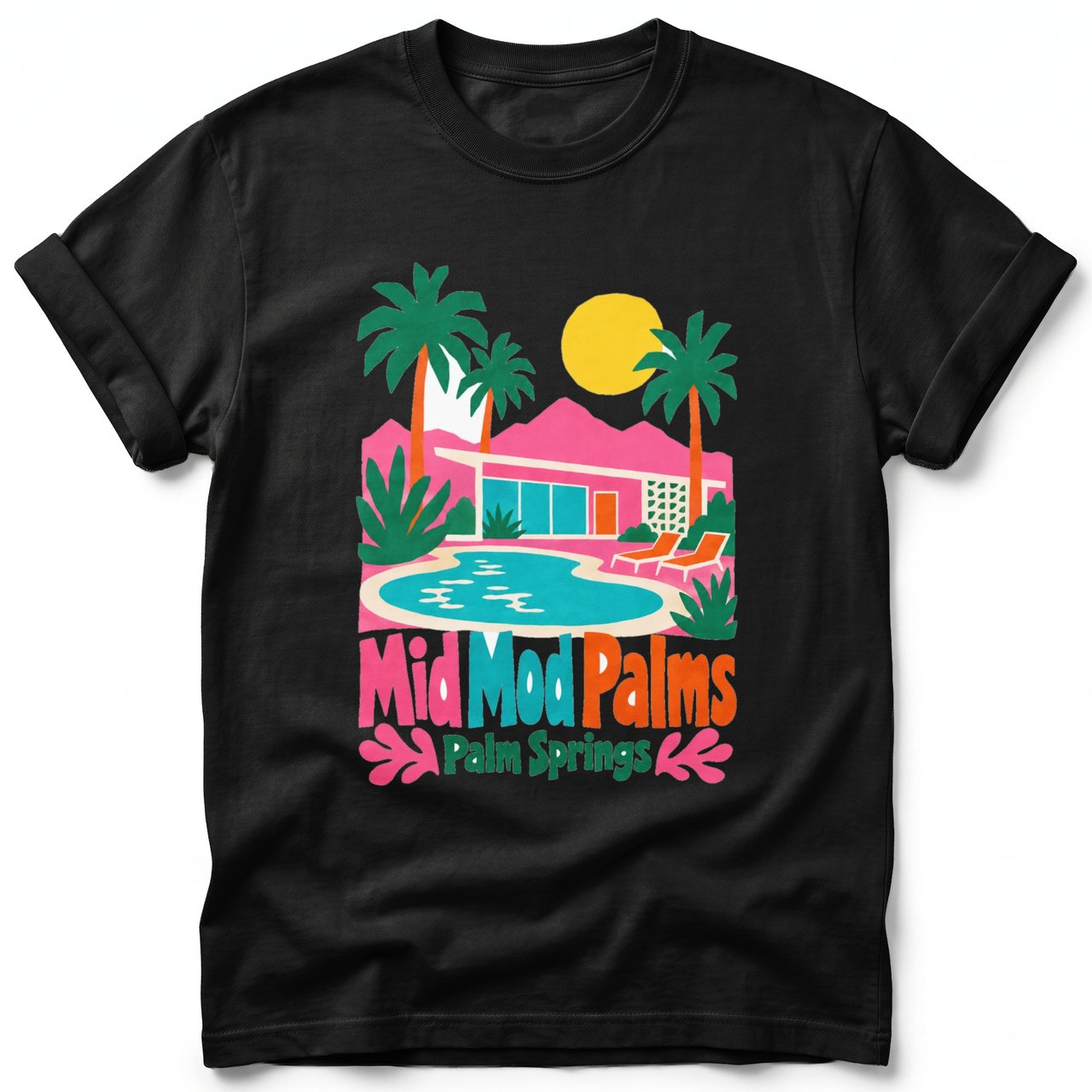 Mid Mod Palms ~ Comfort Colors Premium Tee