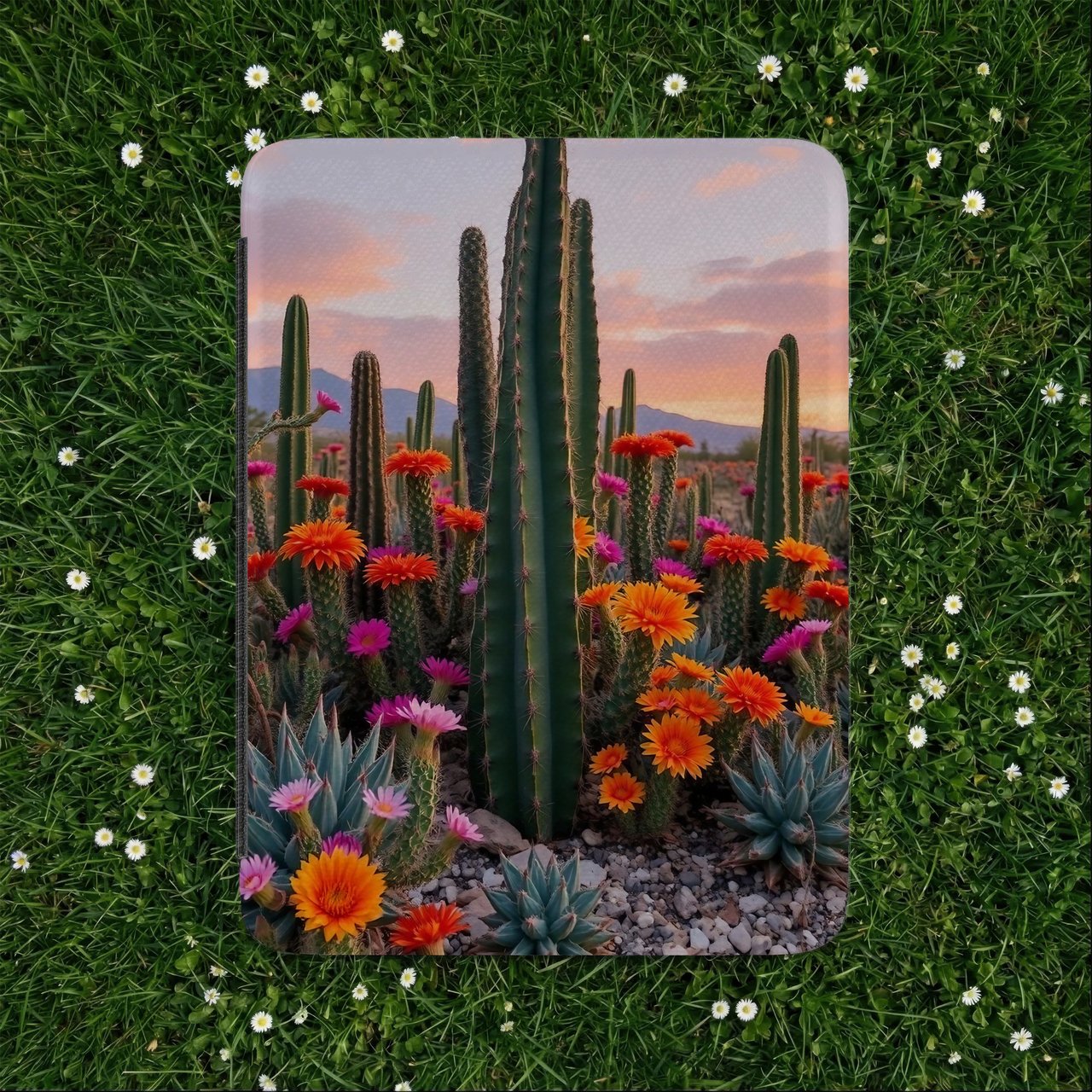 Blooming Desert Sunset Kindle Case
