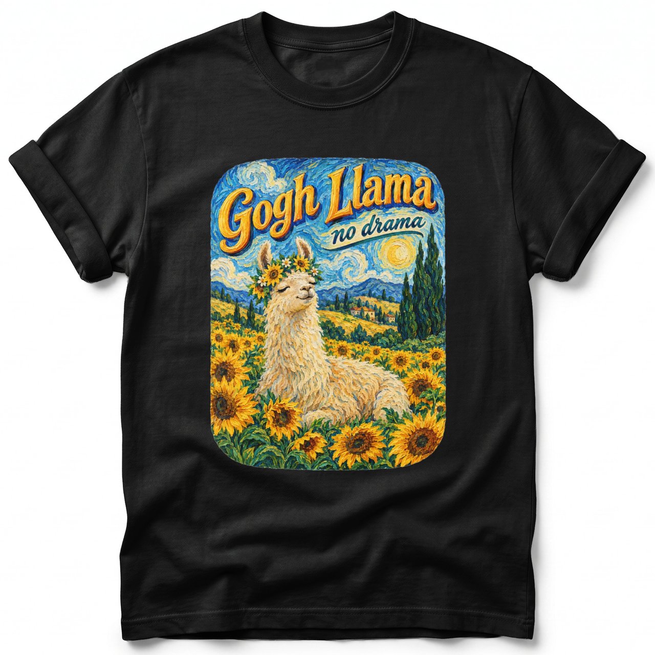 Gogh Llama ~ Comfort Colors Premium Tee