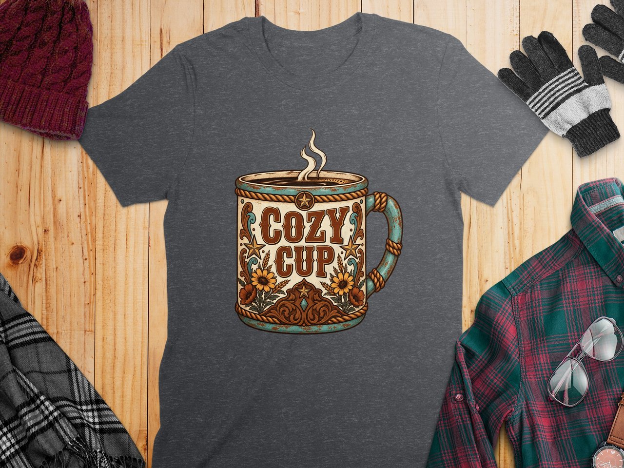 Cozy Cup Western Coffee Tee