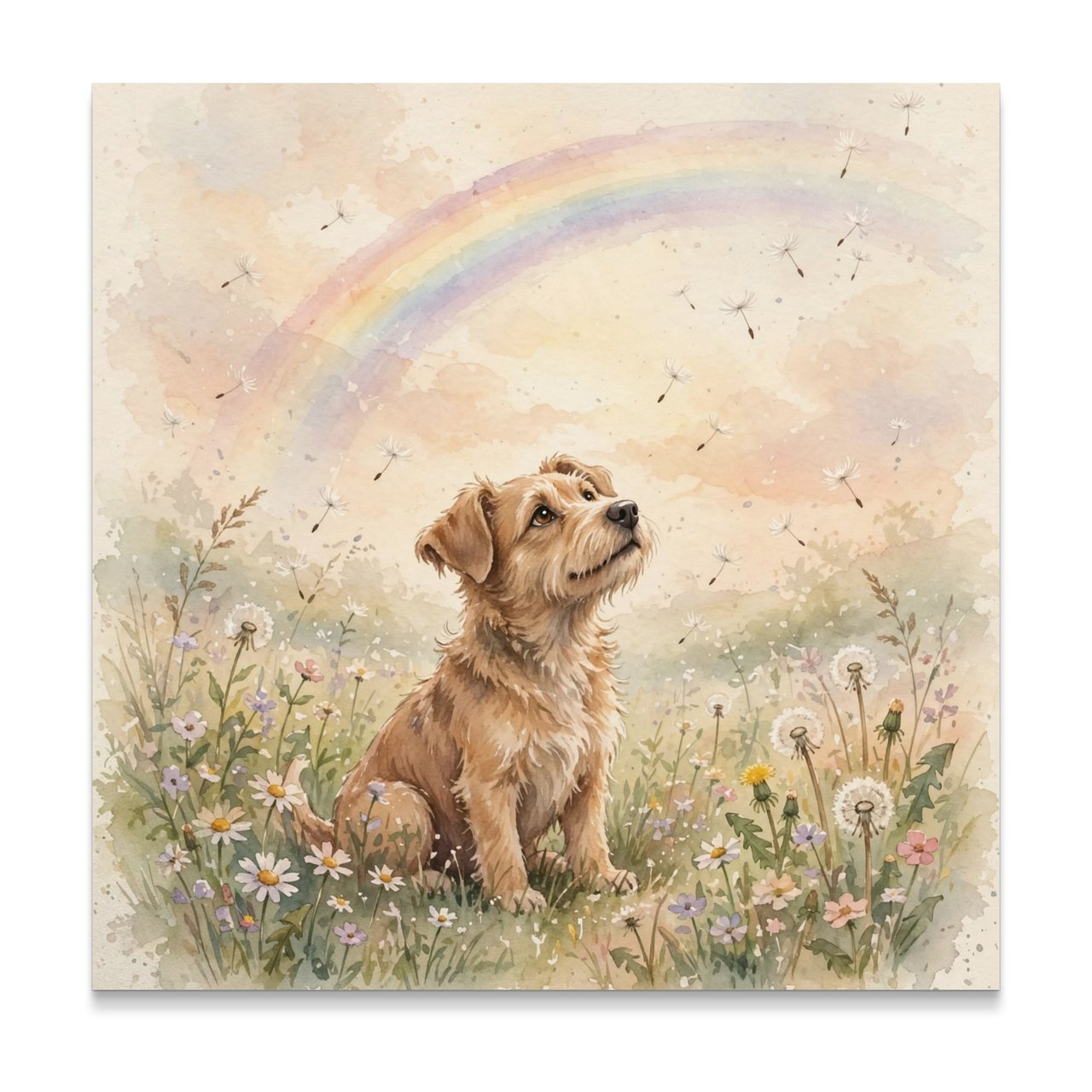 Dog Memorial Print Personalized | Rainbow Bridge Print | Pet Loss Gift