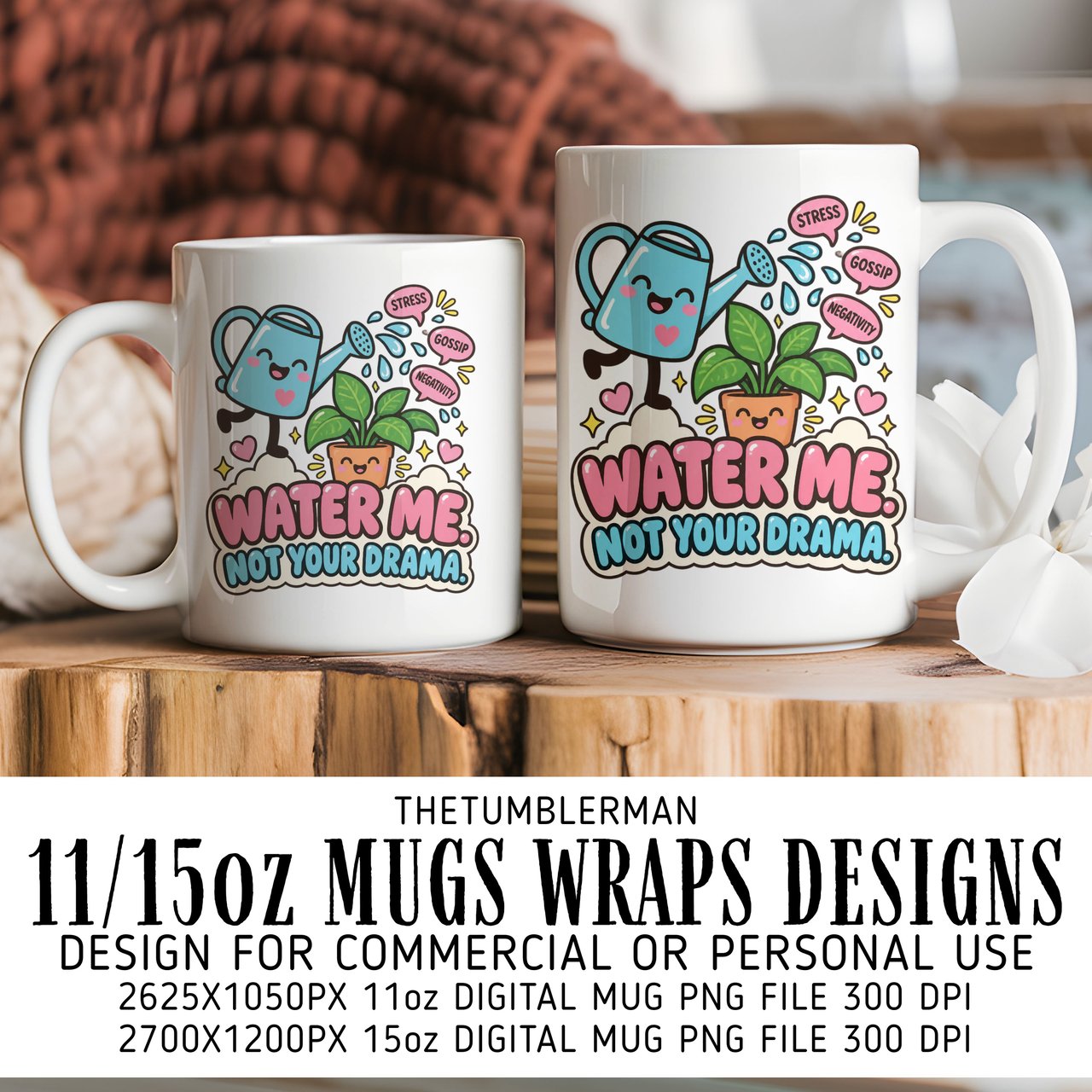 Water Me Not Your Drama Mug Wrap