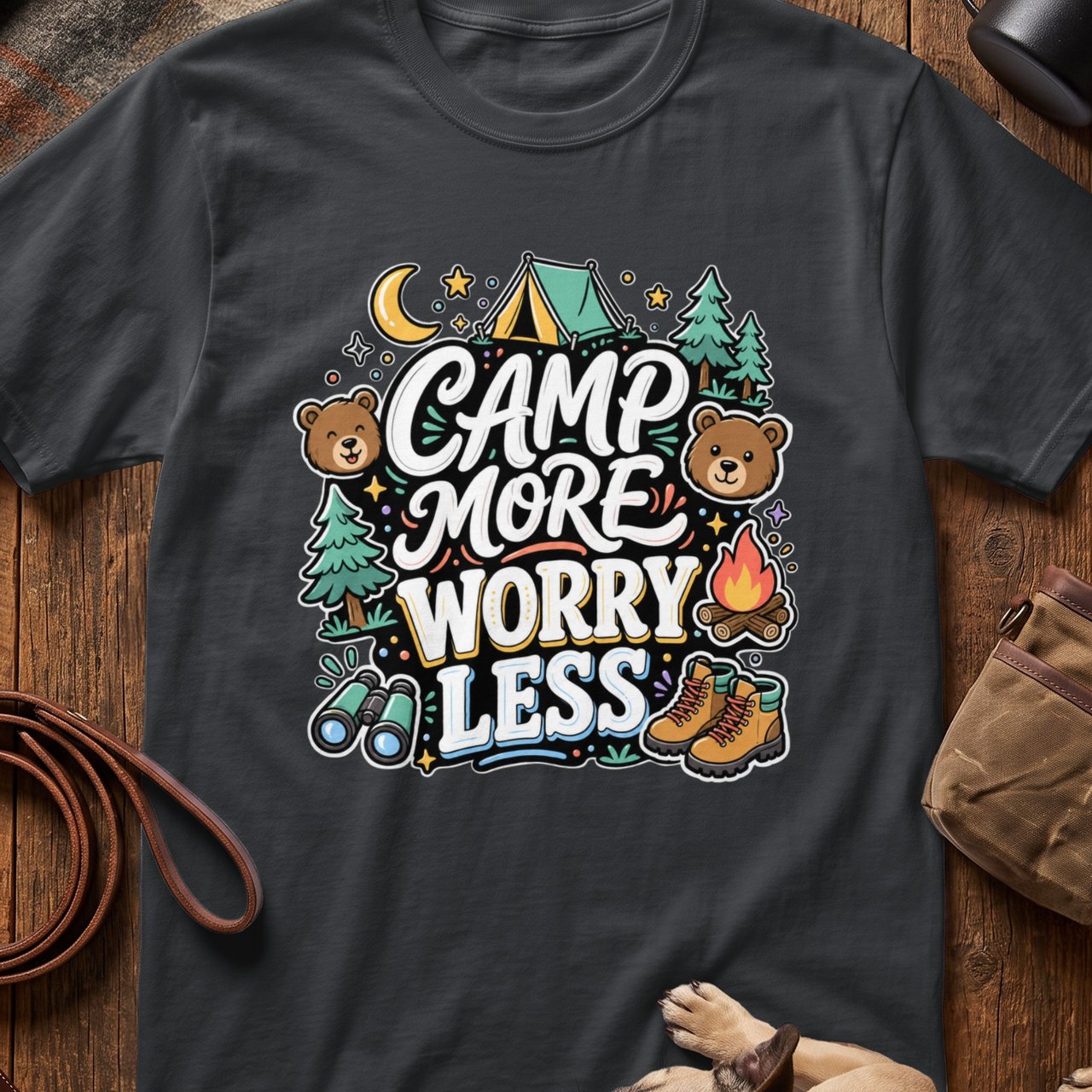 Camp More Worry Less T-Shirt