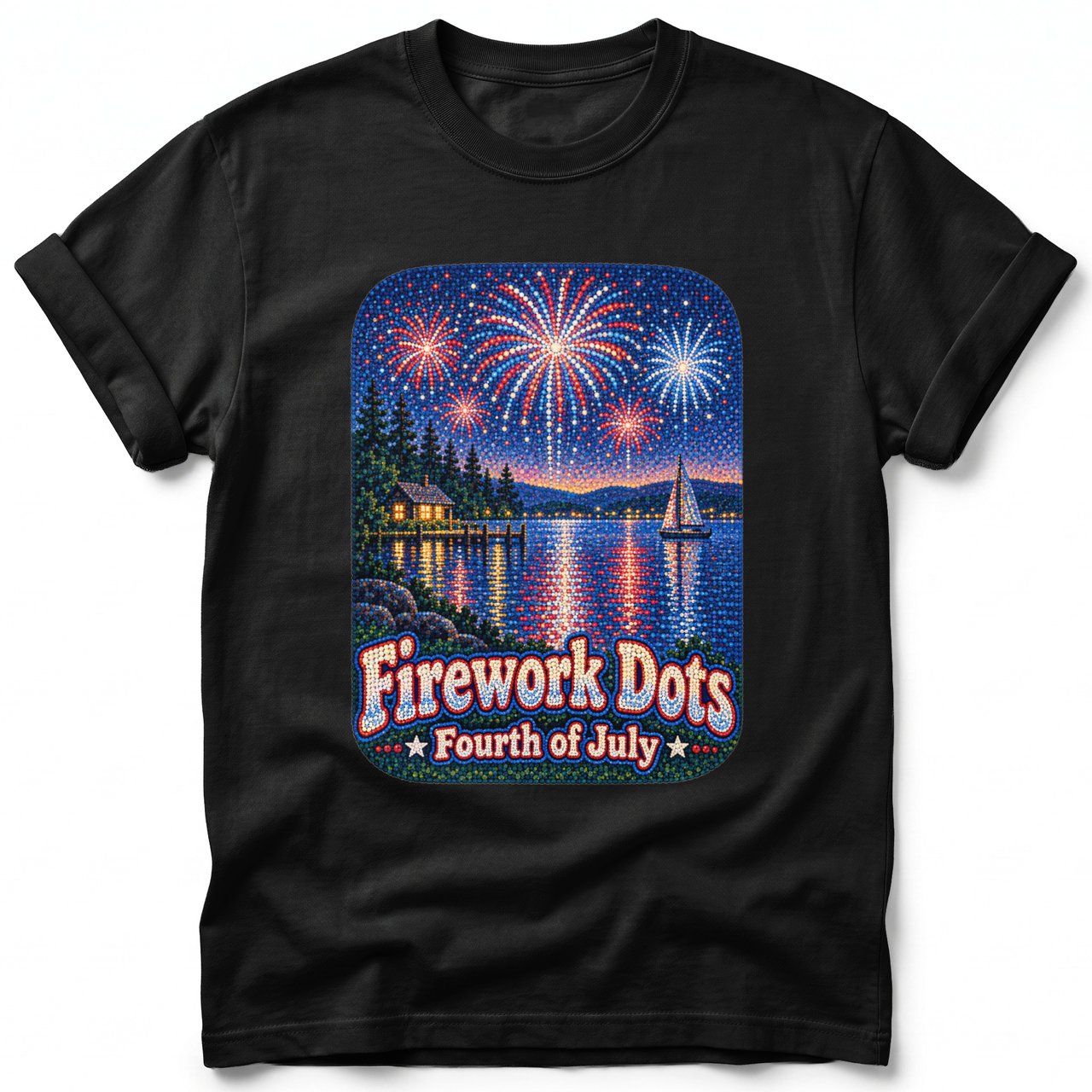 Firework Dots ~ Comfort Colors Premium Tee