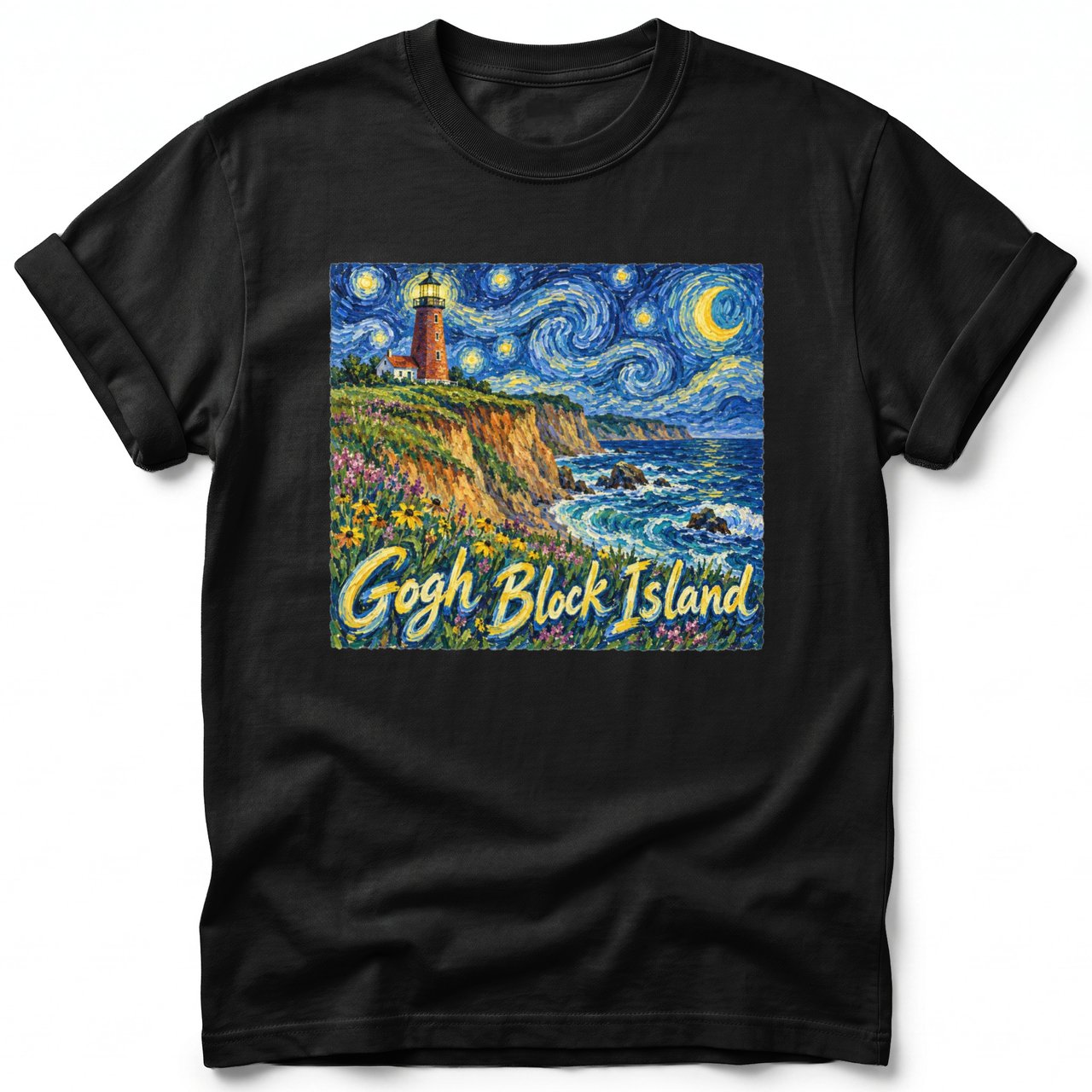 Gogh Block Island ~ Comfort Colors Premium Tee