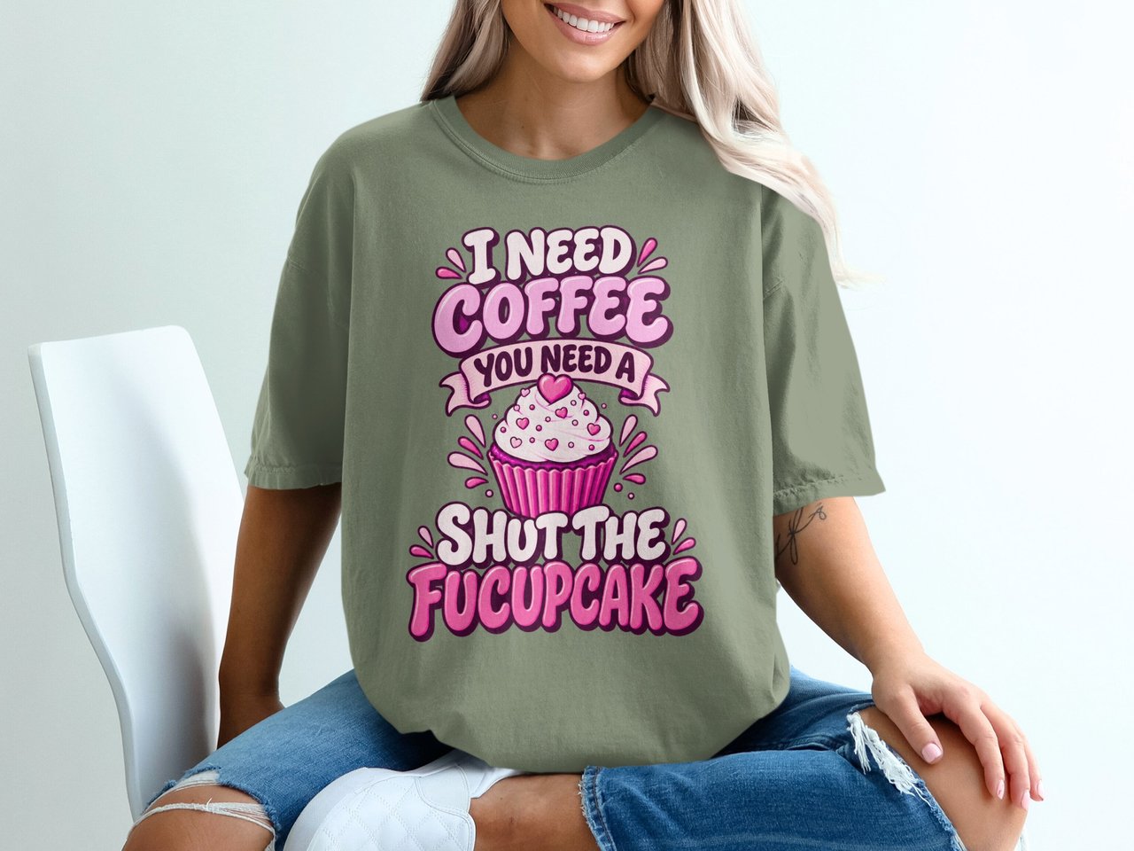 Shut The Fucupcake Coffee Tee
