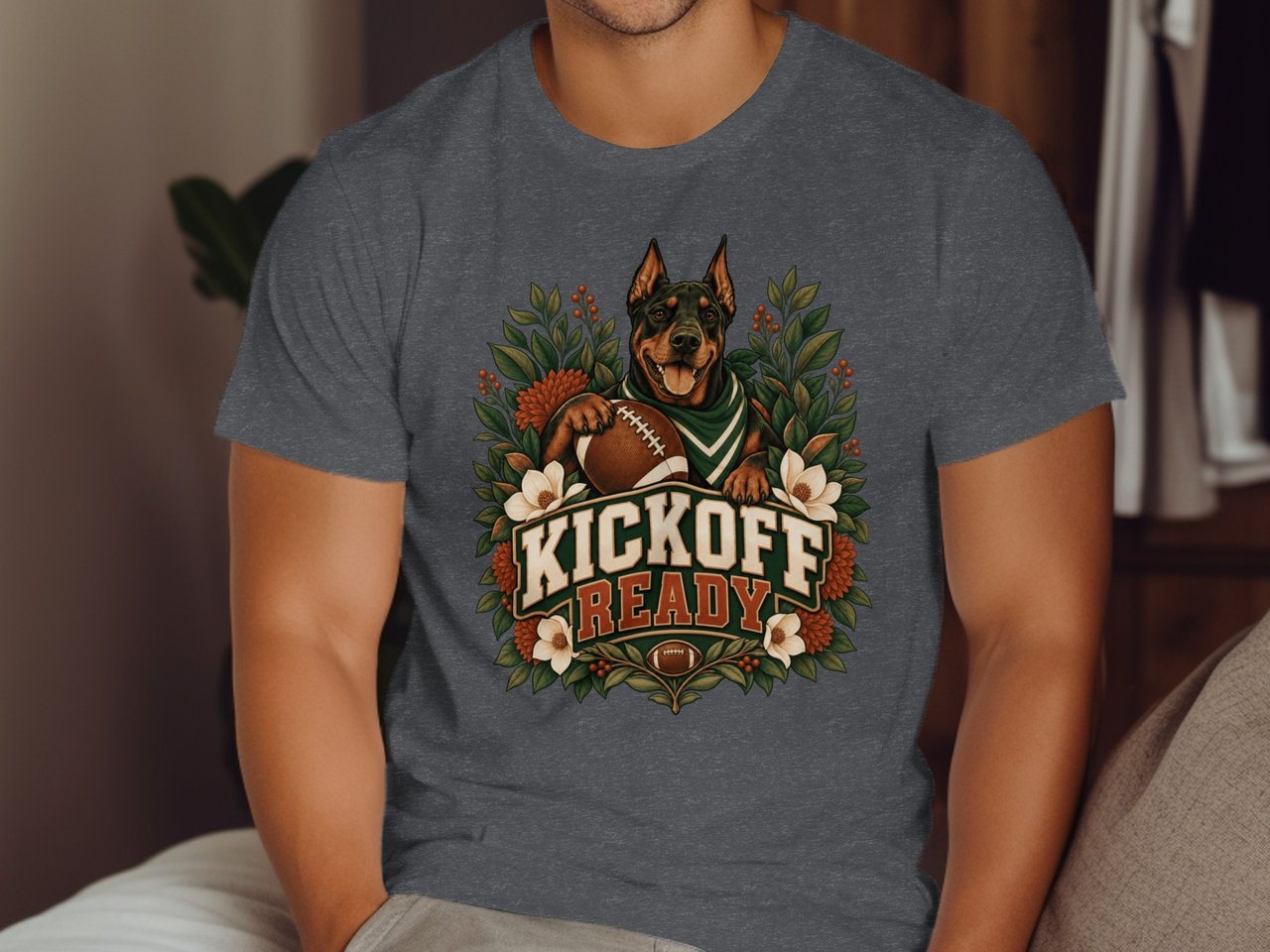 Kickoff Ready Doberman Tee or Sweatshirt