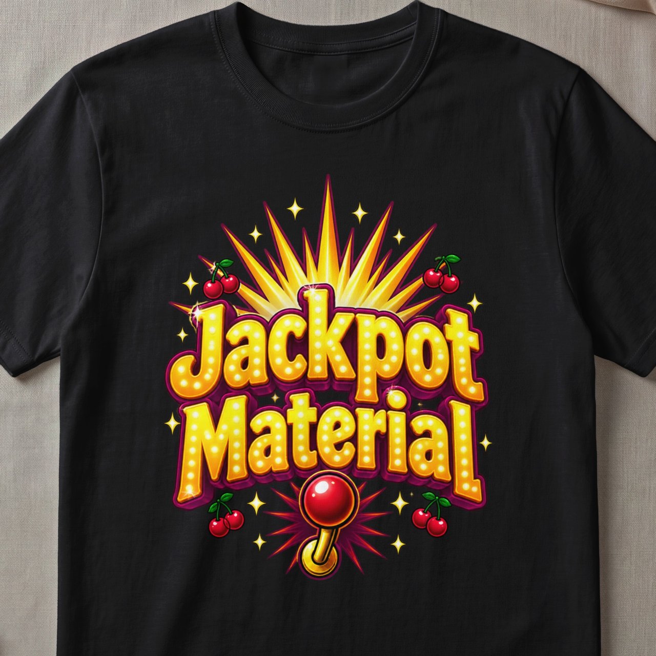 Jackpot Material Graphic T-Shirt