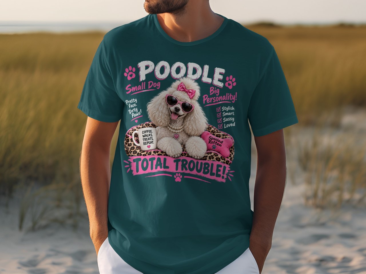 Poodle Big Personality Tee