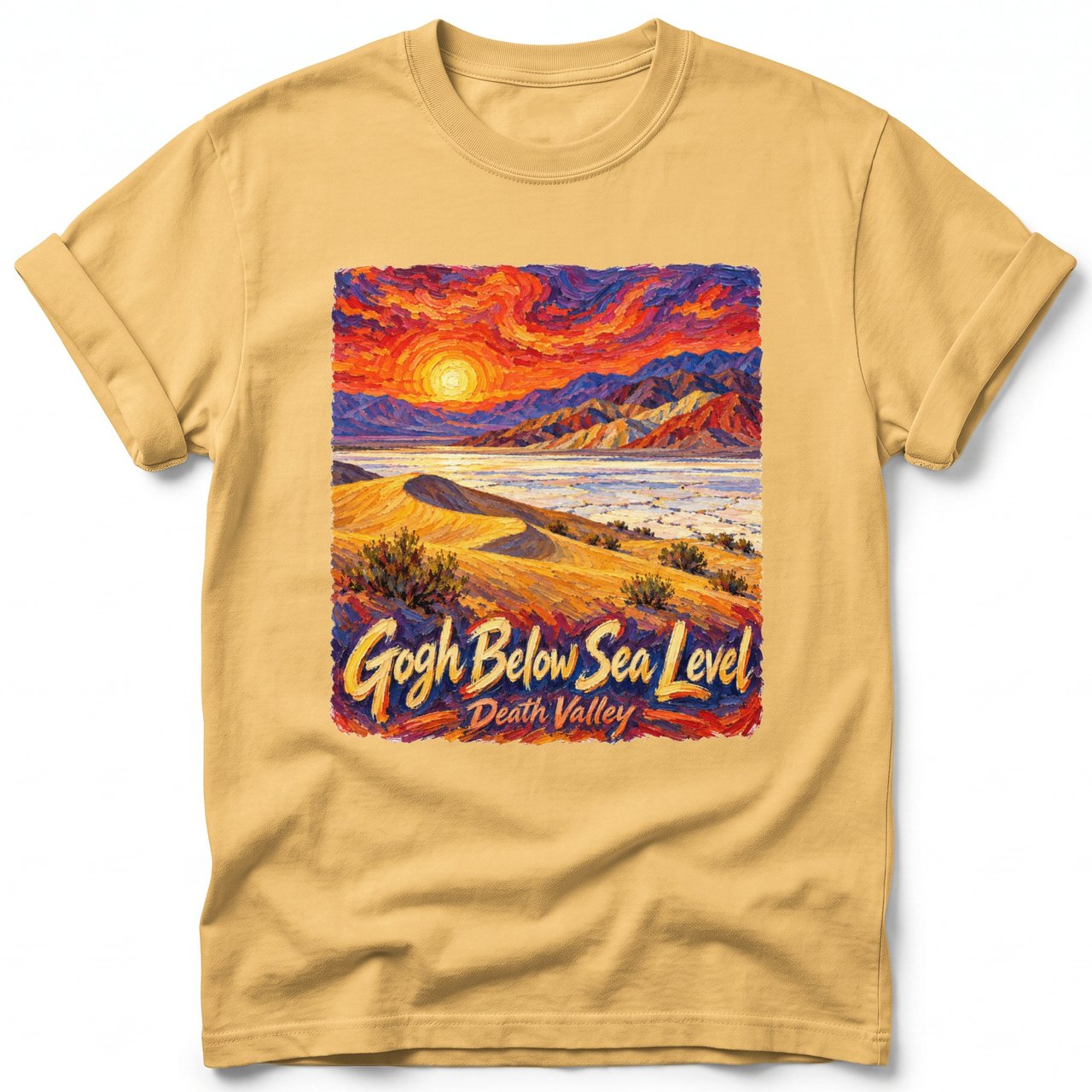 Gogh Below Sea Level ~ Comfort Colors Premium Tee