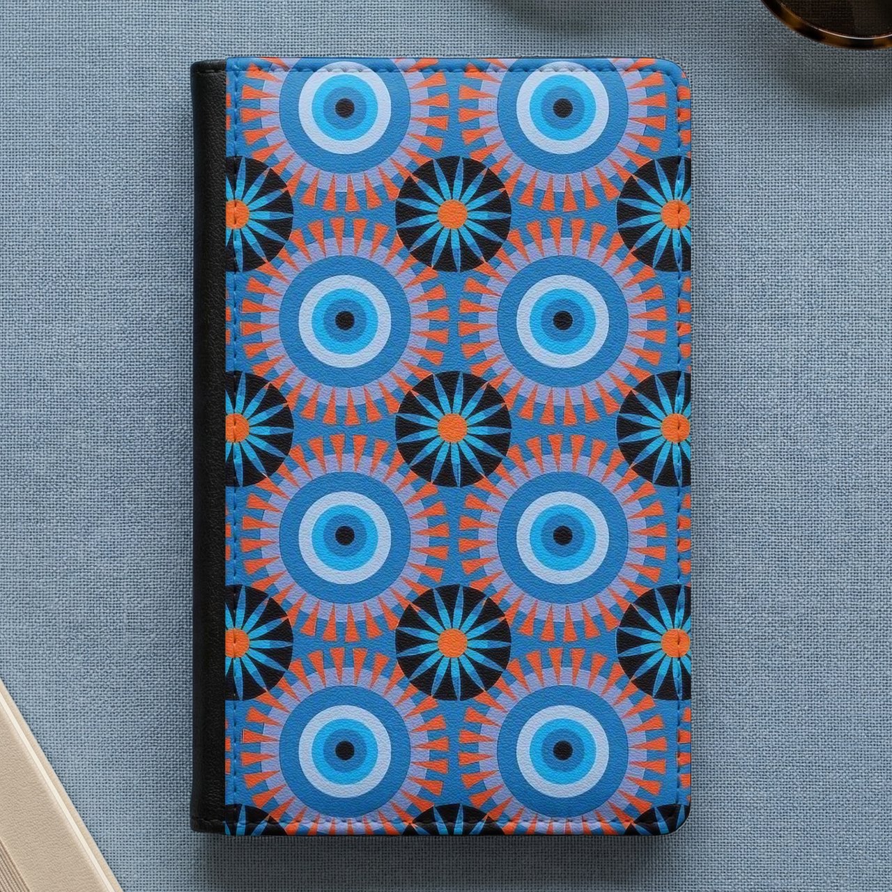 Evil Eye Pattern Passport Cover