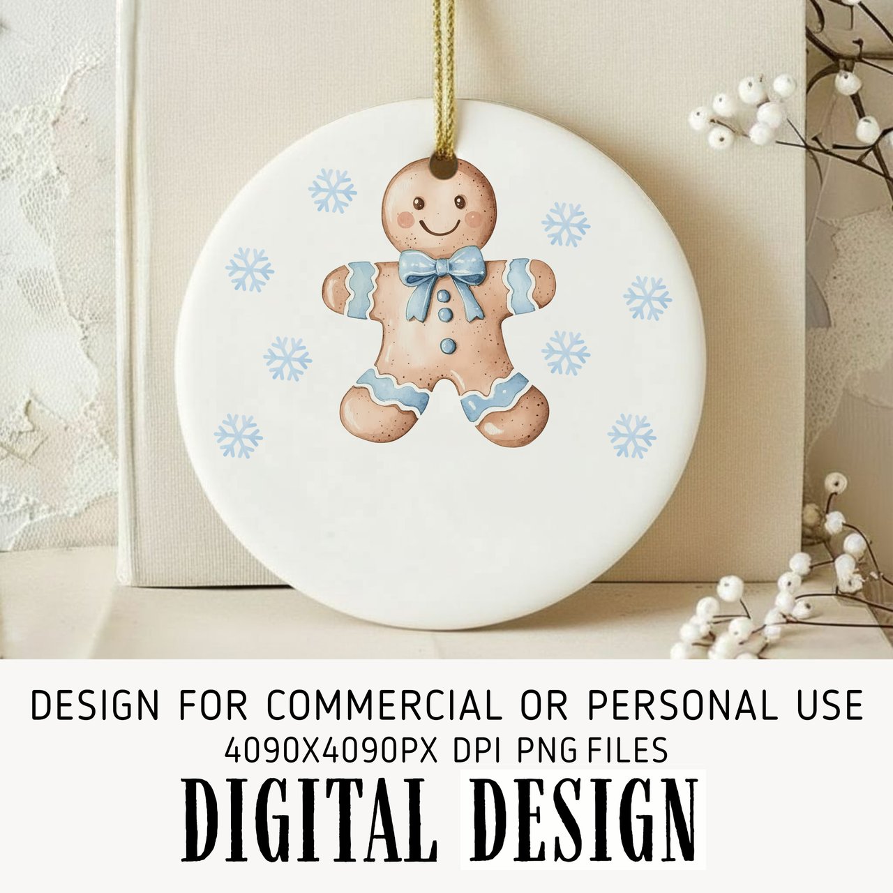 Gingerbread Baby First Christmas Digital