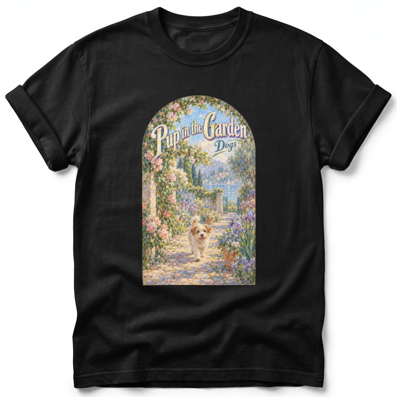 Pup in the Garden ~ Comfort Colors Premium Tee
