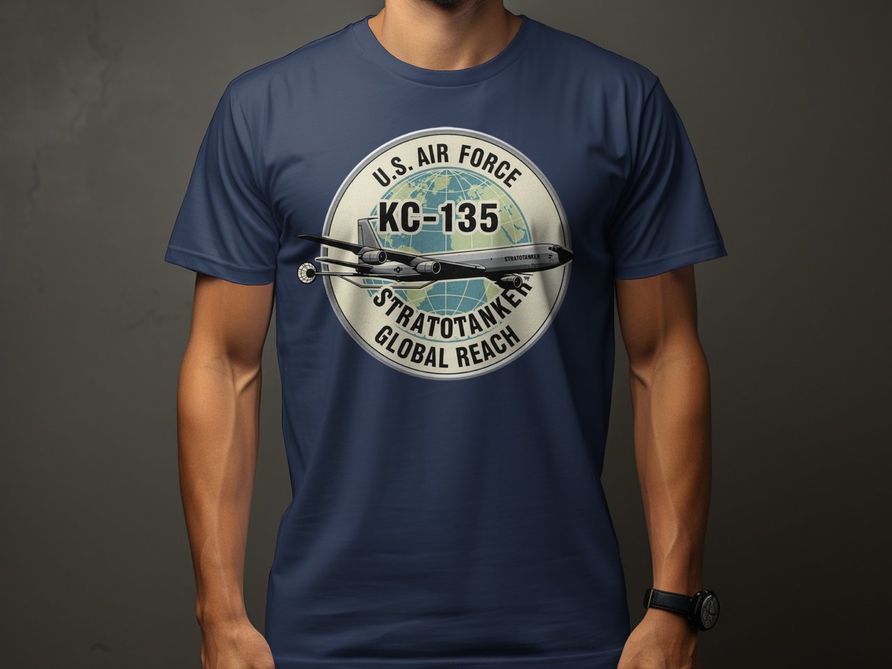 KC-135 Stratotanker T-Shirt, US Air Force Tanker Airplane Shirt, Vintage Aviation Graphic Tee, Retro Military Aircraft Gift for Veteran