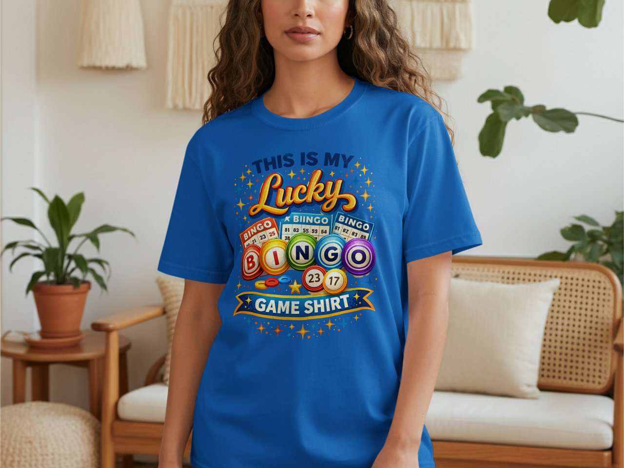Vibrant Lucky Bingo Game Day T-Shirt