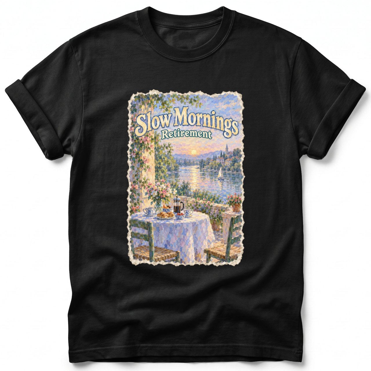 Slow Mornings ~ Comfort Colors Premium Tee
