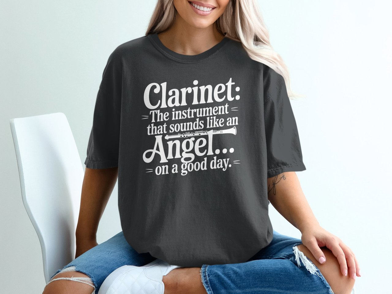 Clarinet: Angel on a Good Day Graphic Tee