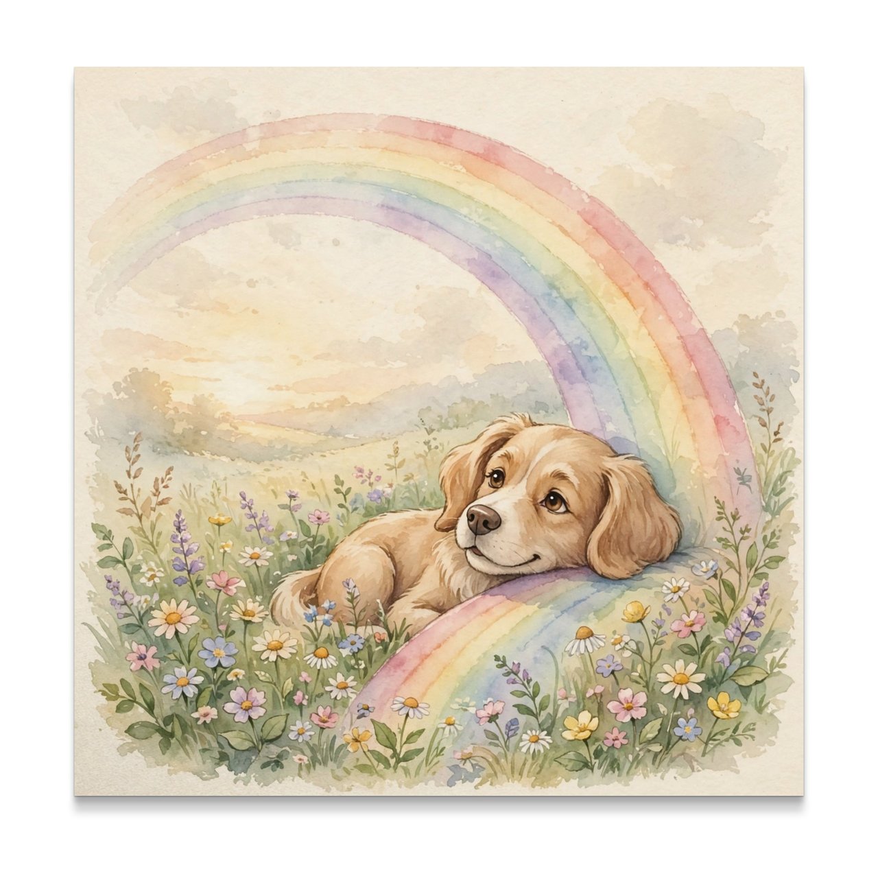 Rescue Dog Memorial Print | You Rescued Me Too | Rainbow Bridge