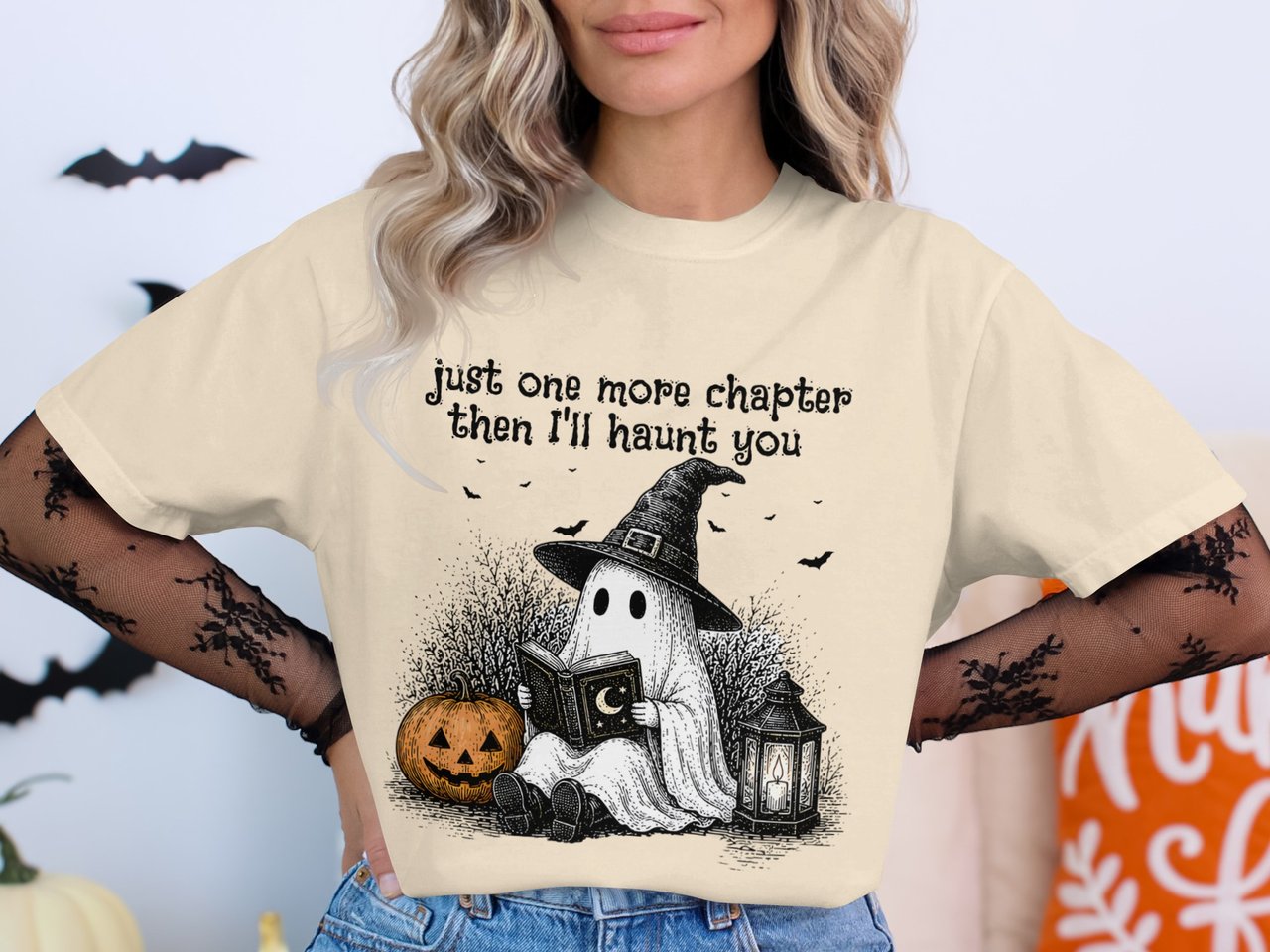 Just One More Chapter Ghost T-Shirt