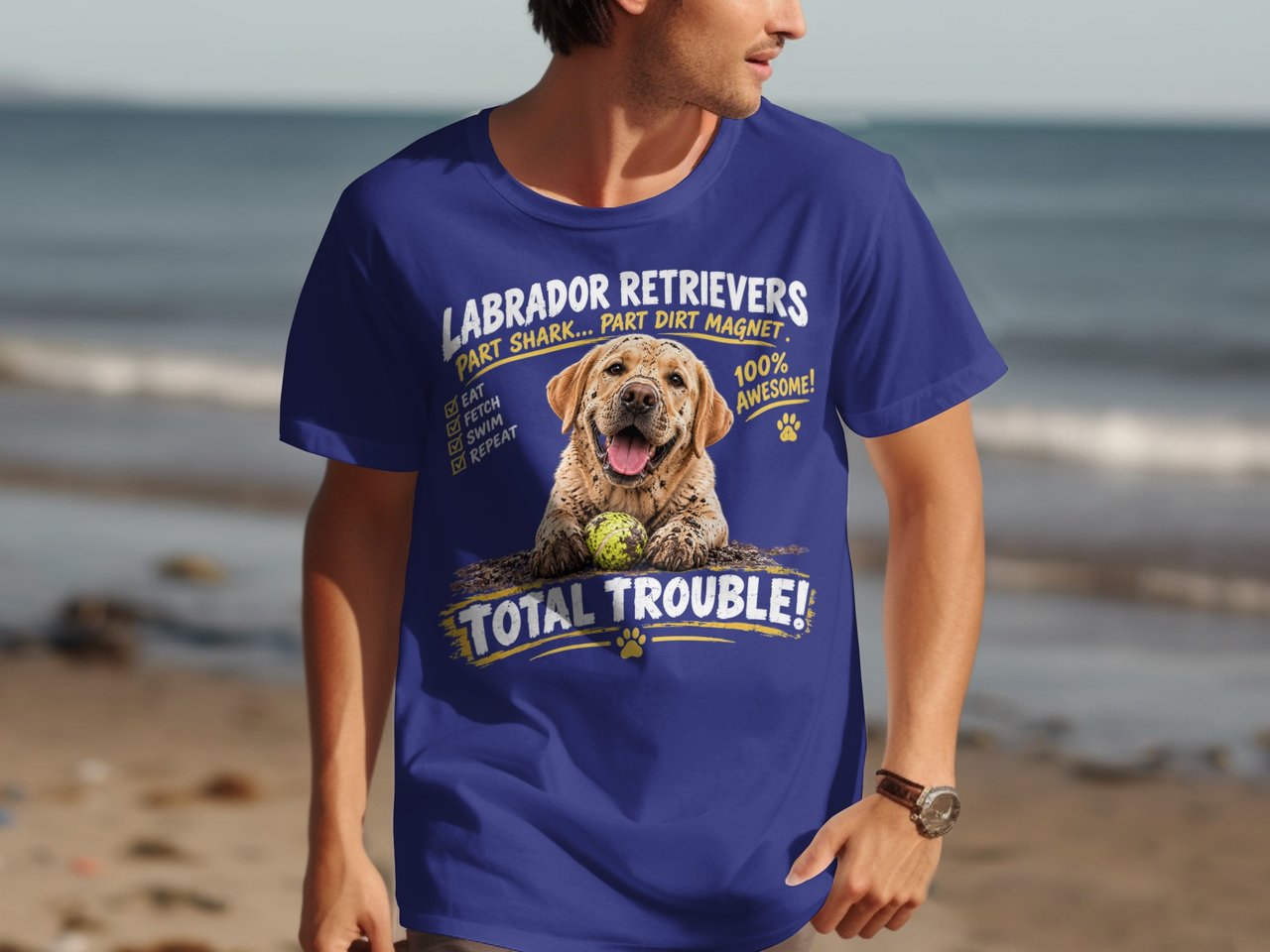 Muddy Labrador Dirt Magnet Tee
