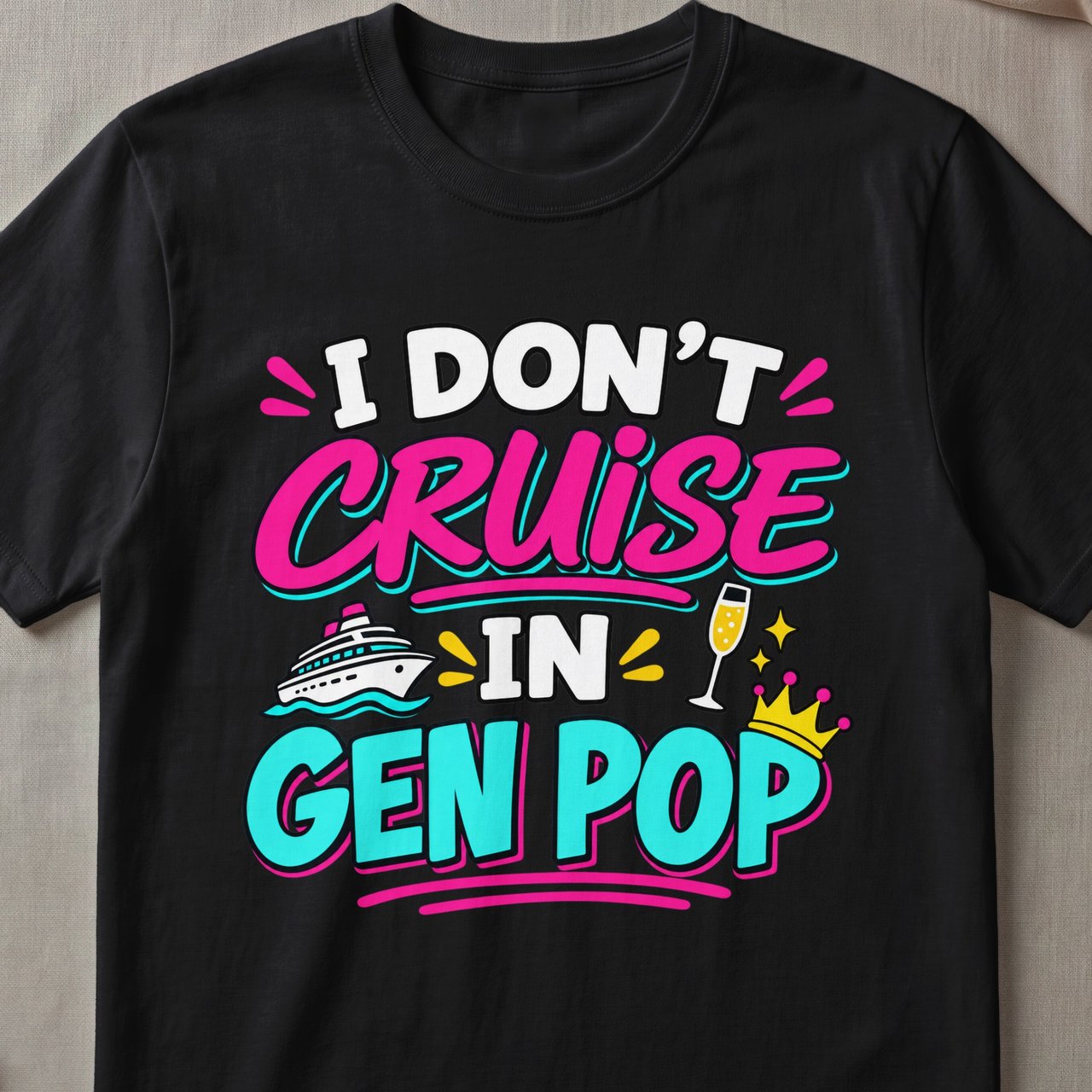I Don't Cruise In Gen Pop T-Shirt