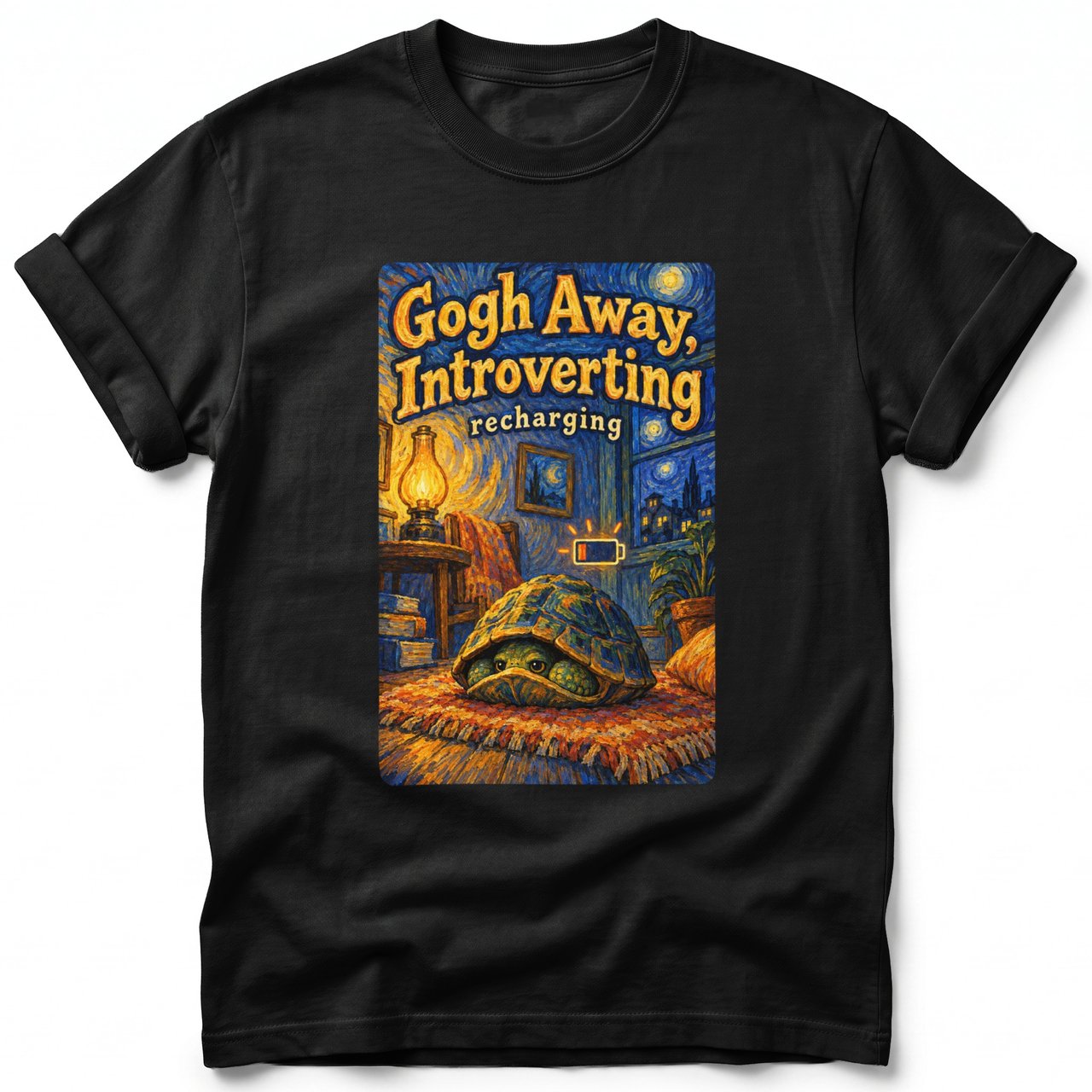 Gogh Away, Introverting ~ Comfort Colors Premium Tee
