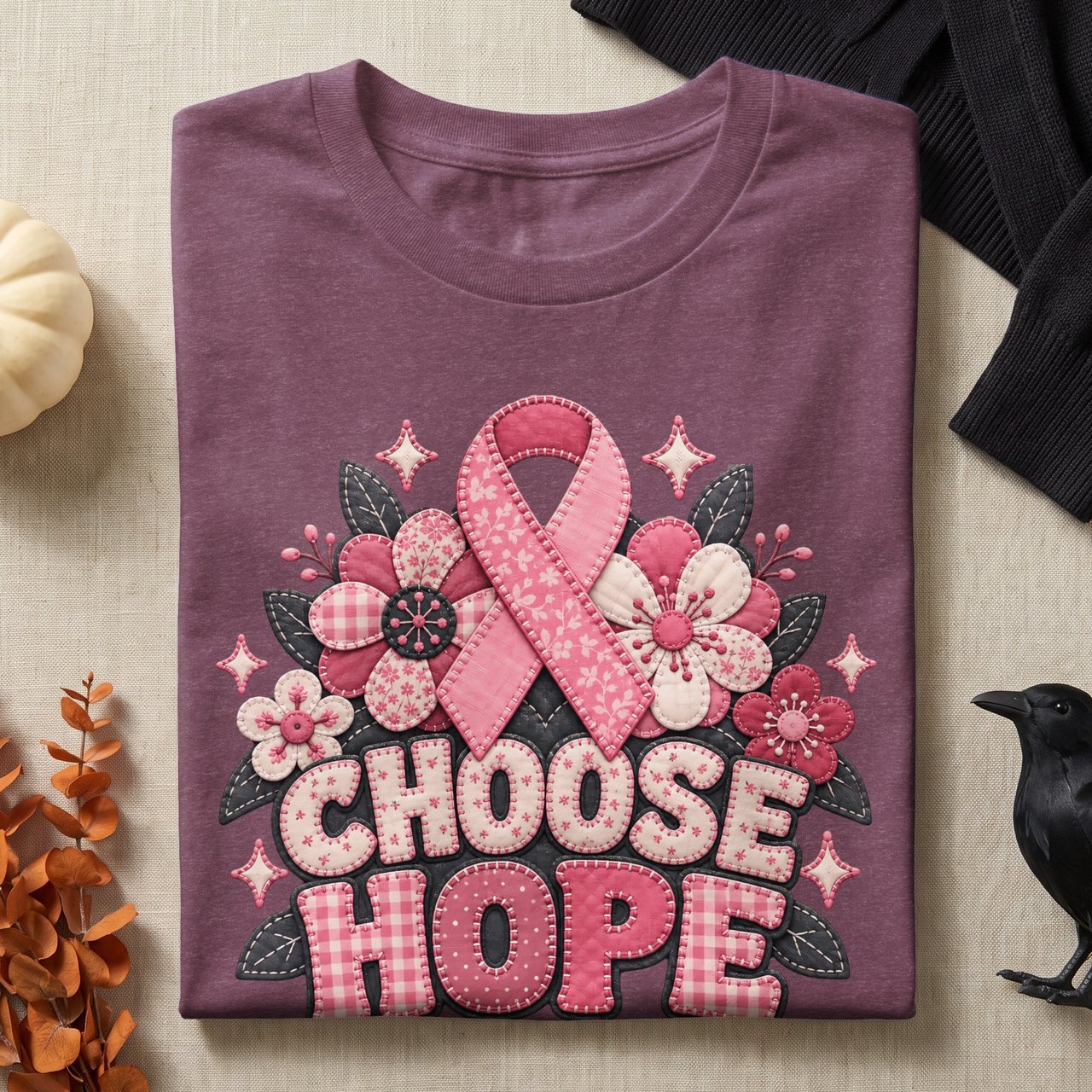 Faux Patchwork Choose Hope Tee
