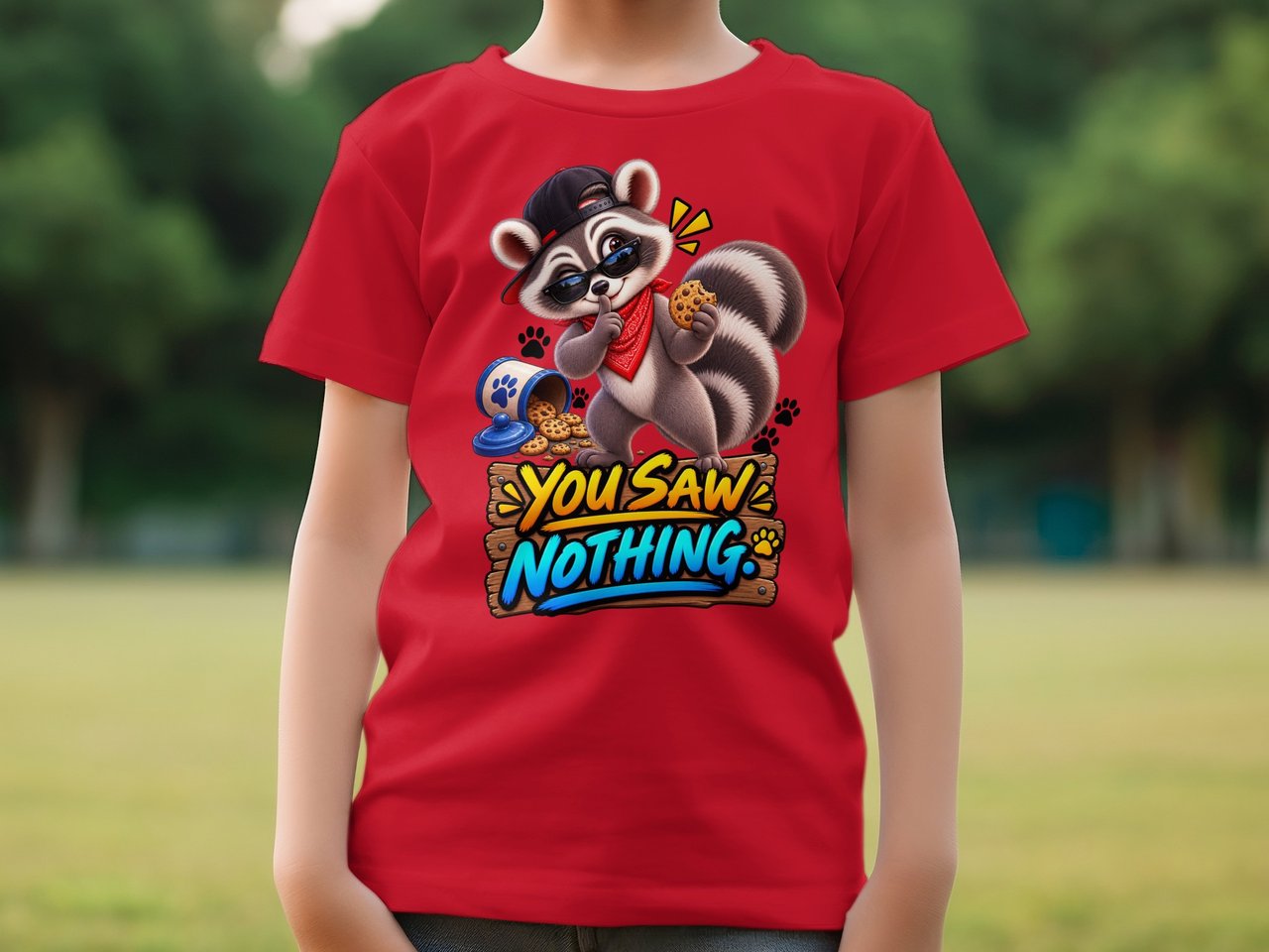 You Saw Nothing Randy the Raccoon Tee