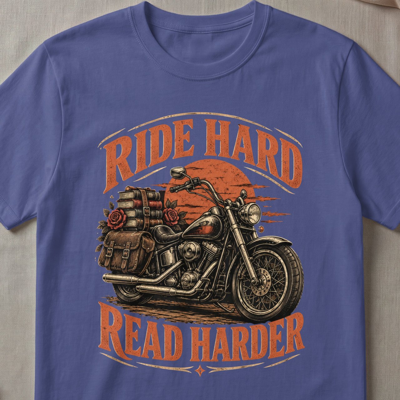 Ride Hard Read Harder Tee