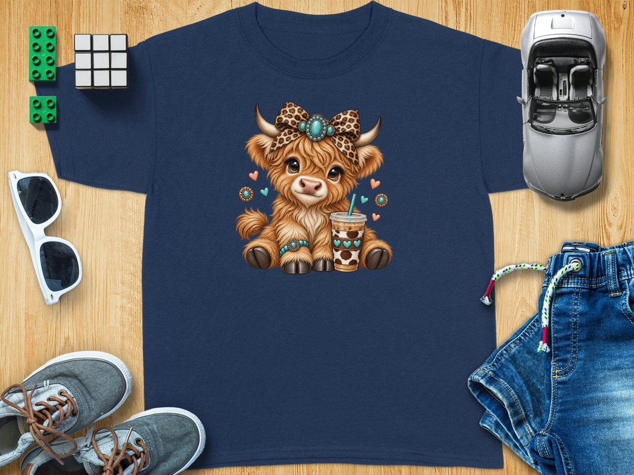 Cute Highland Cow Coffee Tee
