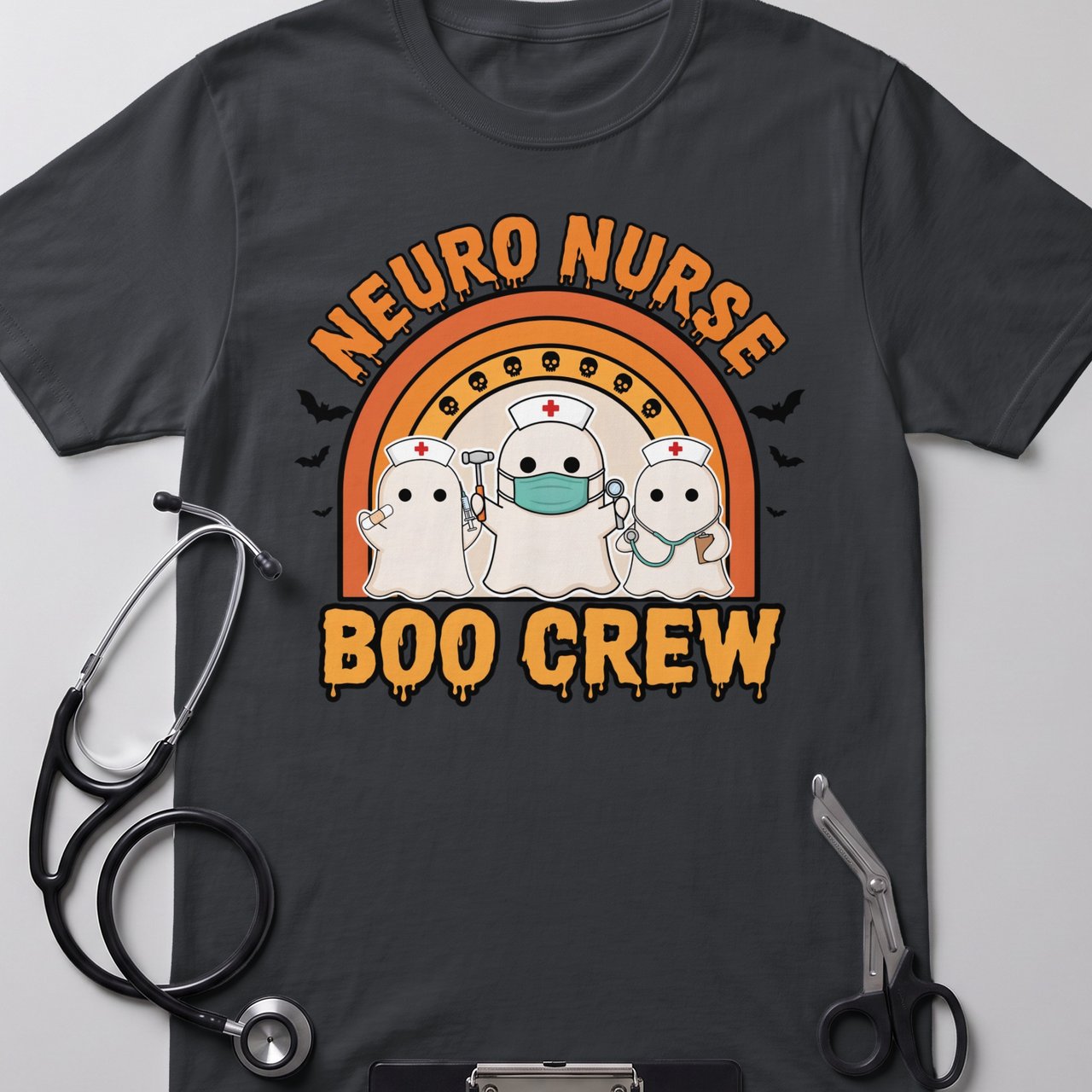 Neuro Nurse Boo Crew Tee