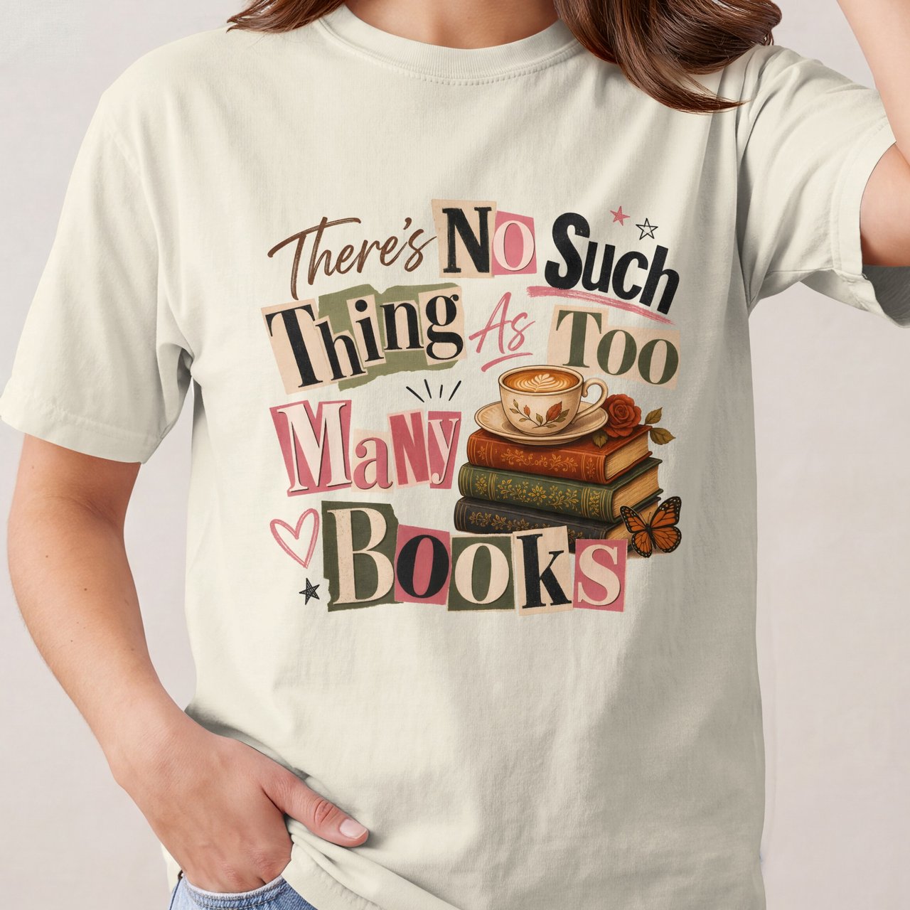 Book Lover T-Shirt, Bibliophile Gift, Cozy Bookworm Sweatshirt, Dark Academia Reader Tee, Vintage Books & Coffee Apparel, Librarian Teacher