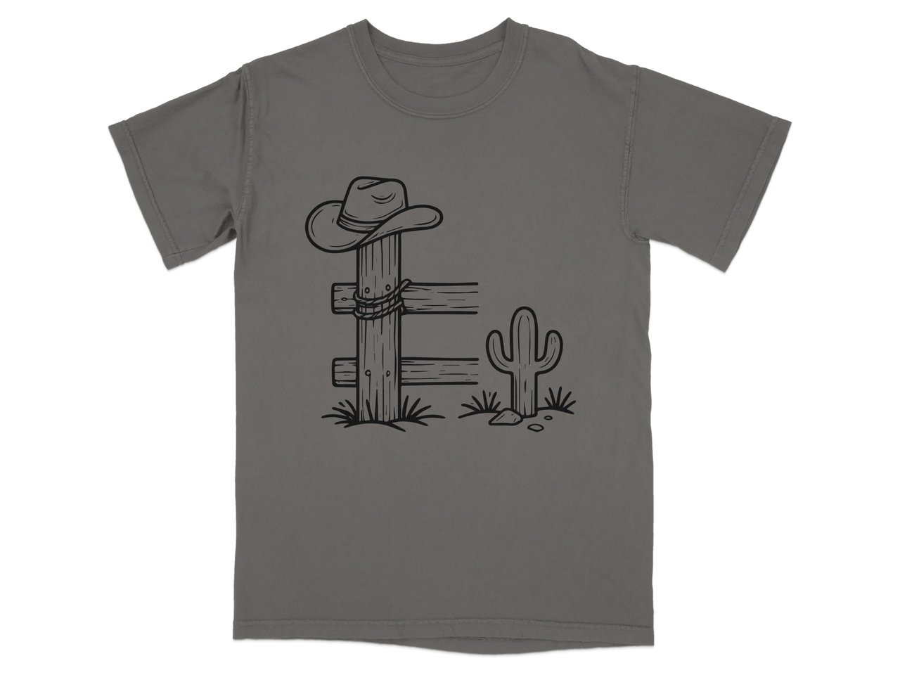 Ranch Gate Cowboy Hat T-Shirt