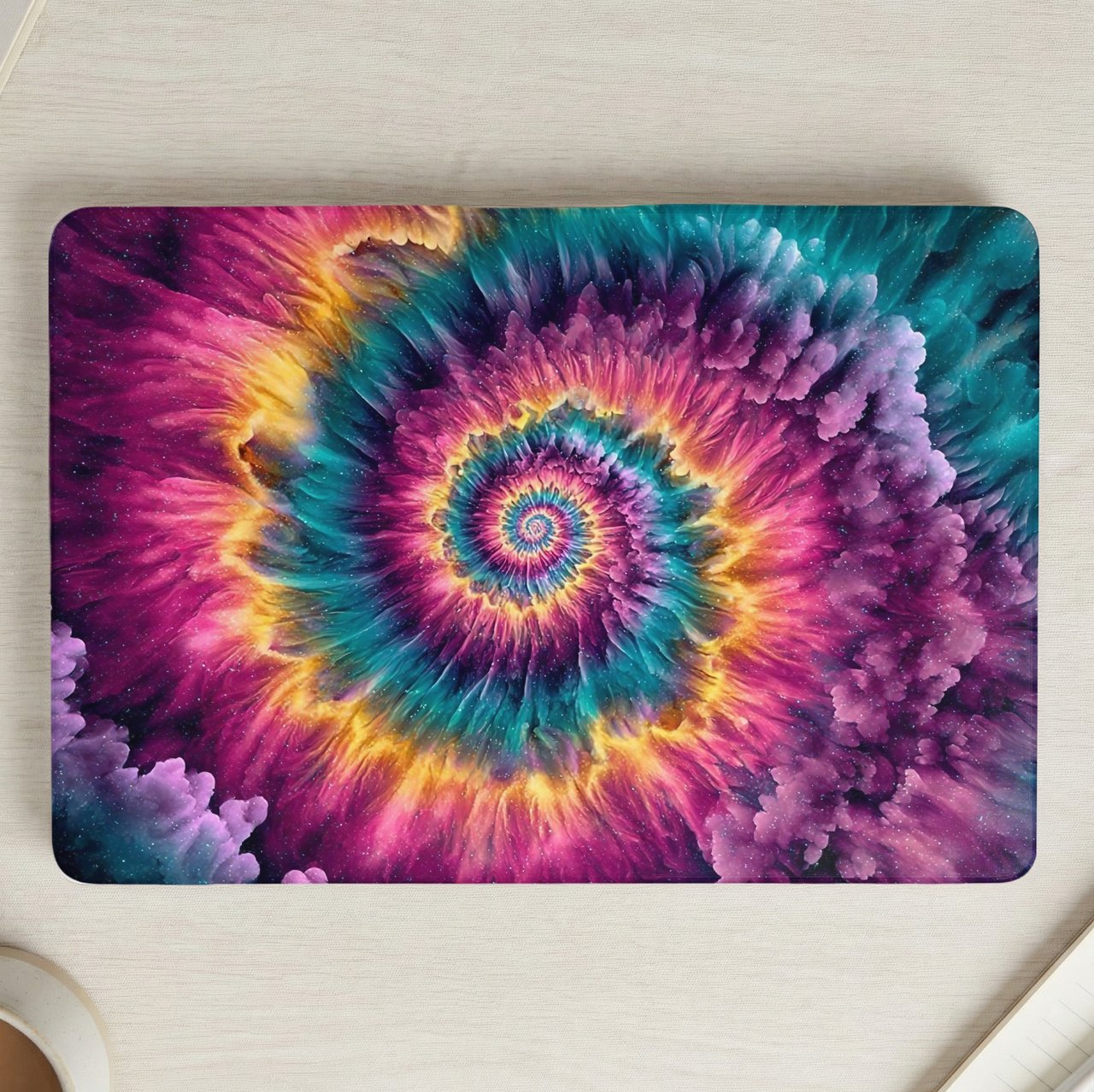 Cosmic Tie Dye Spiral MacBook Case