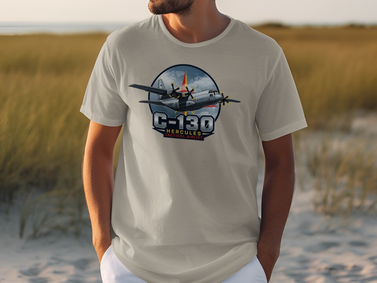 C-130 Hercules Tactical Airlift T-Shirt, Military Aircraft Tee, Air Force Veteran Gift, Aviation Enthusiast Plane Shirt