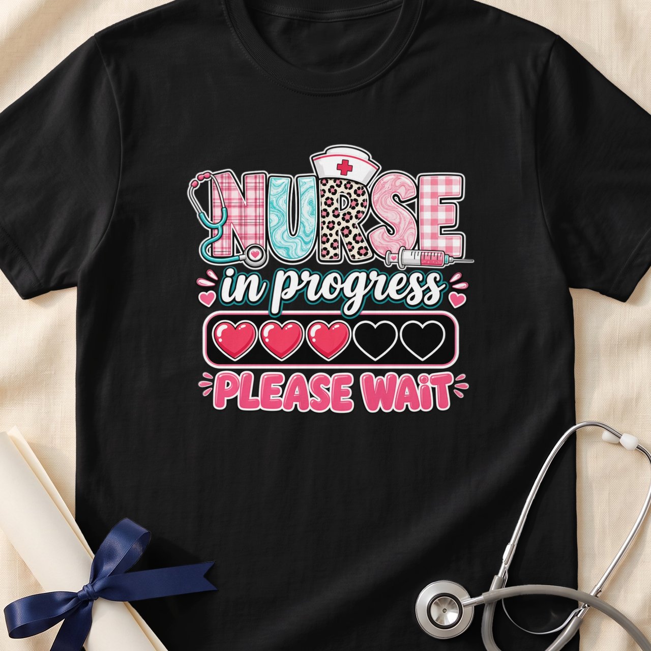 Nurse In Progress Please Wait T-Shirt