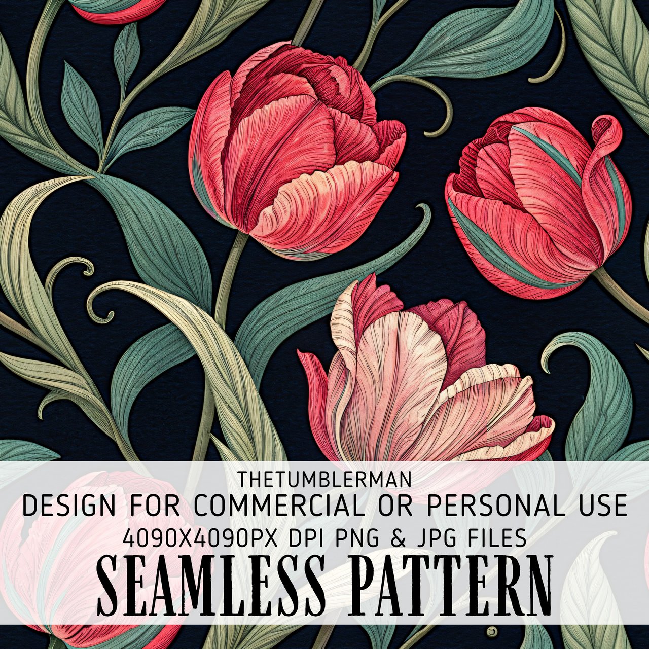 Tulip Tumbler Design, Floral Digital Papers, Watercolor Flowers Background, Junk Journal Pages, Printable Tumbler png, Scrapbooking Paper