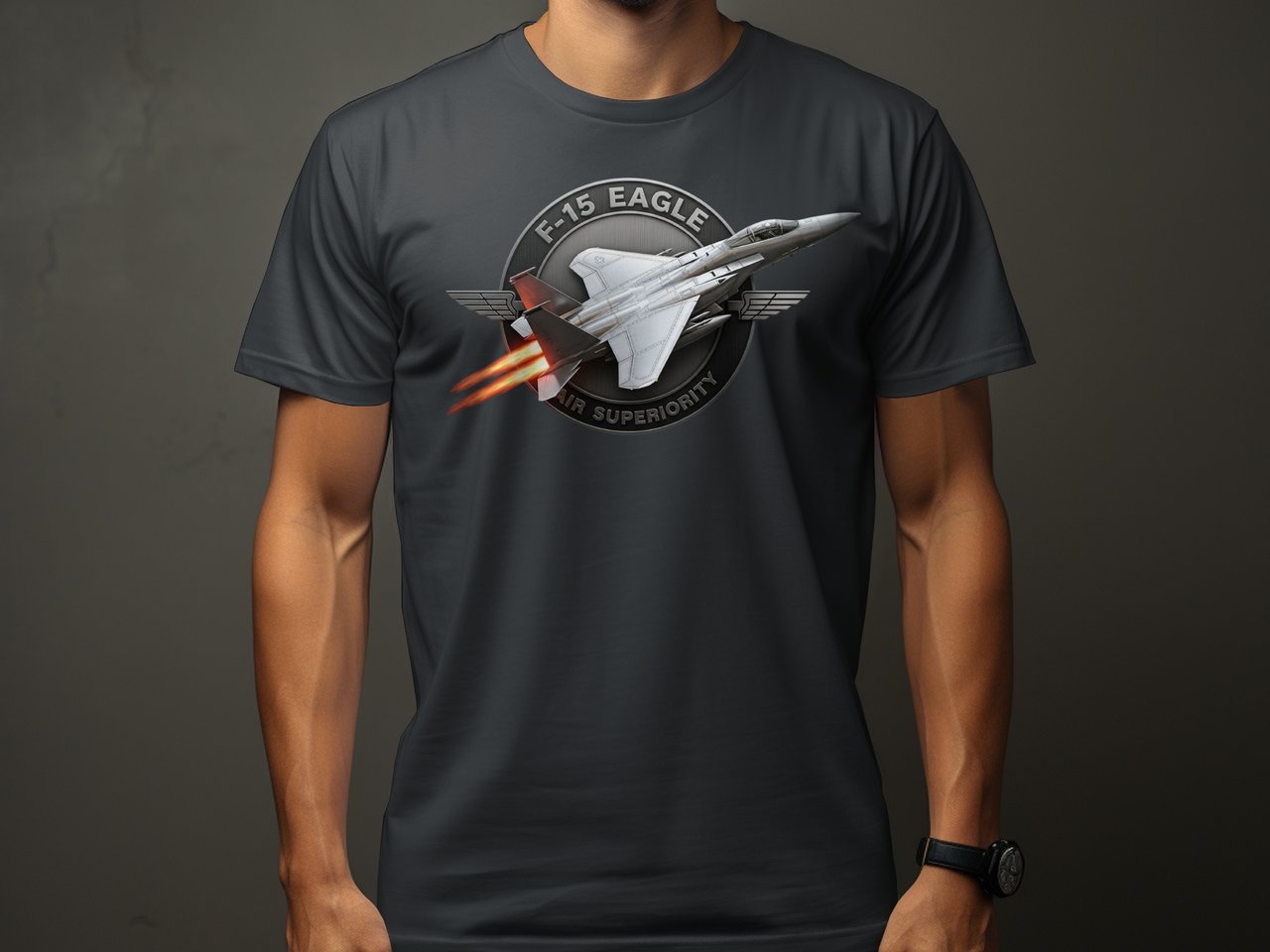 F-15 Eagle Fighter Jet T-Shirt, Military Aviation Graphic Tee for Pilots and AvGeeks, Air Superiority Aircraft Pilot Gift for Him
